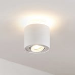 Arcchio griestu lampa Walisa, Ø 10 cm, balta, metāls, GU10