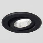 Agon Round LED inbouwspot 3.000K 40° zwart