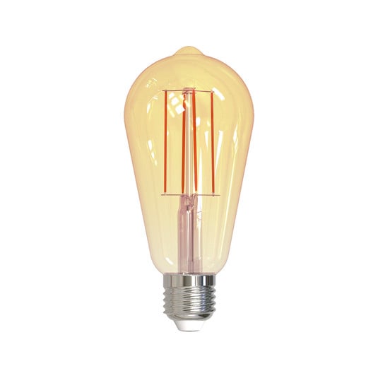 LED-Rustika, filamento, E27, dourado, 7W, 2000K, 650 lúmenes