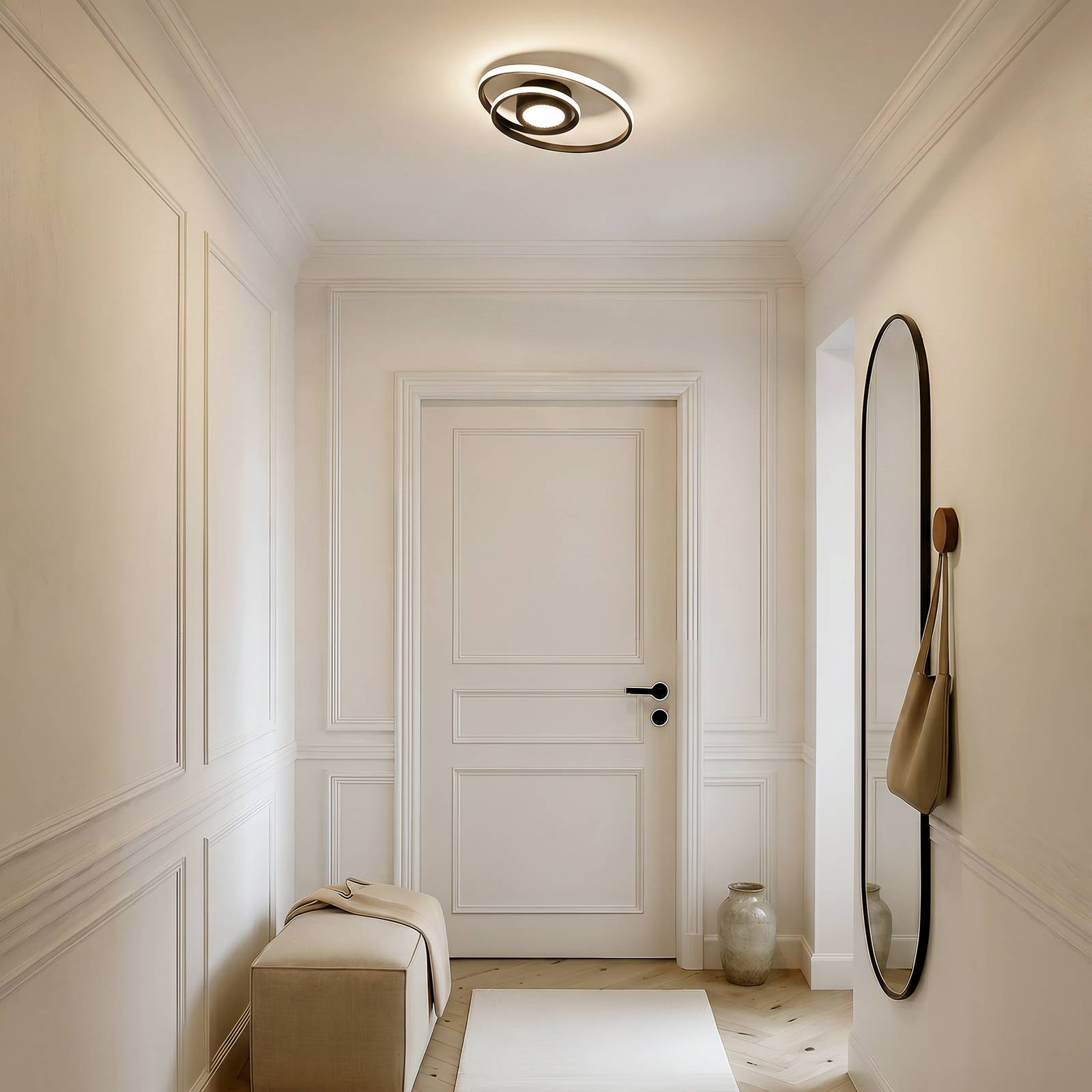  Lindby Lindby Led Ceiling Lamp Thalina, 45cm, Dimmable, Infinity Tunnel 