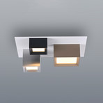 LED-stropna svetilka PURE Manhatten, večbarvna, 3-žarilna, CCT