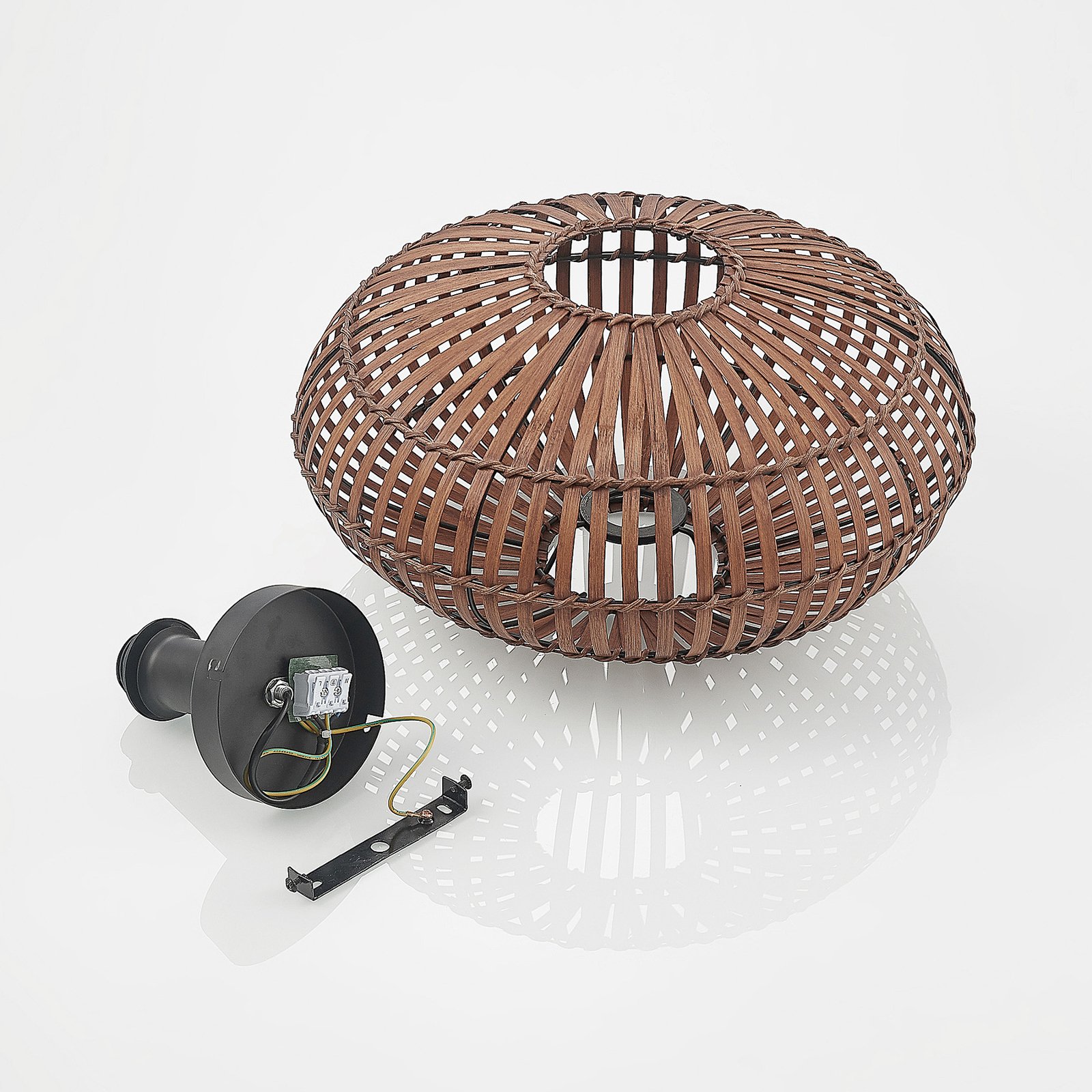Majeora Plafondlamp Dark Wood - Lindby