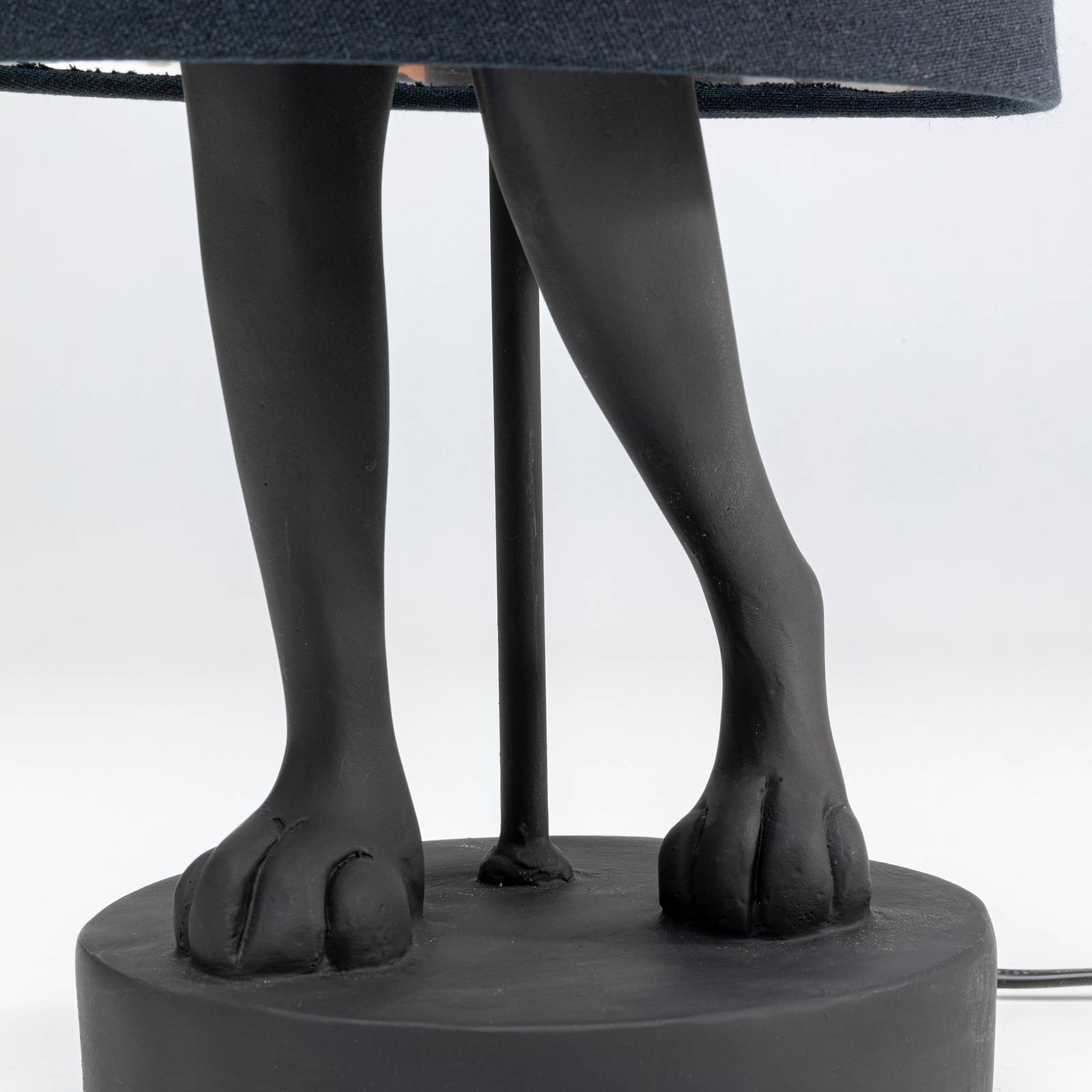 KARE Animal Rabbit Tischlampe schwarz/innen silber günstig online kaufen