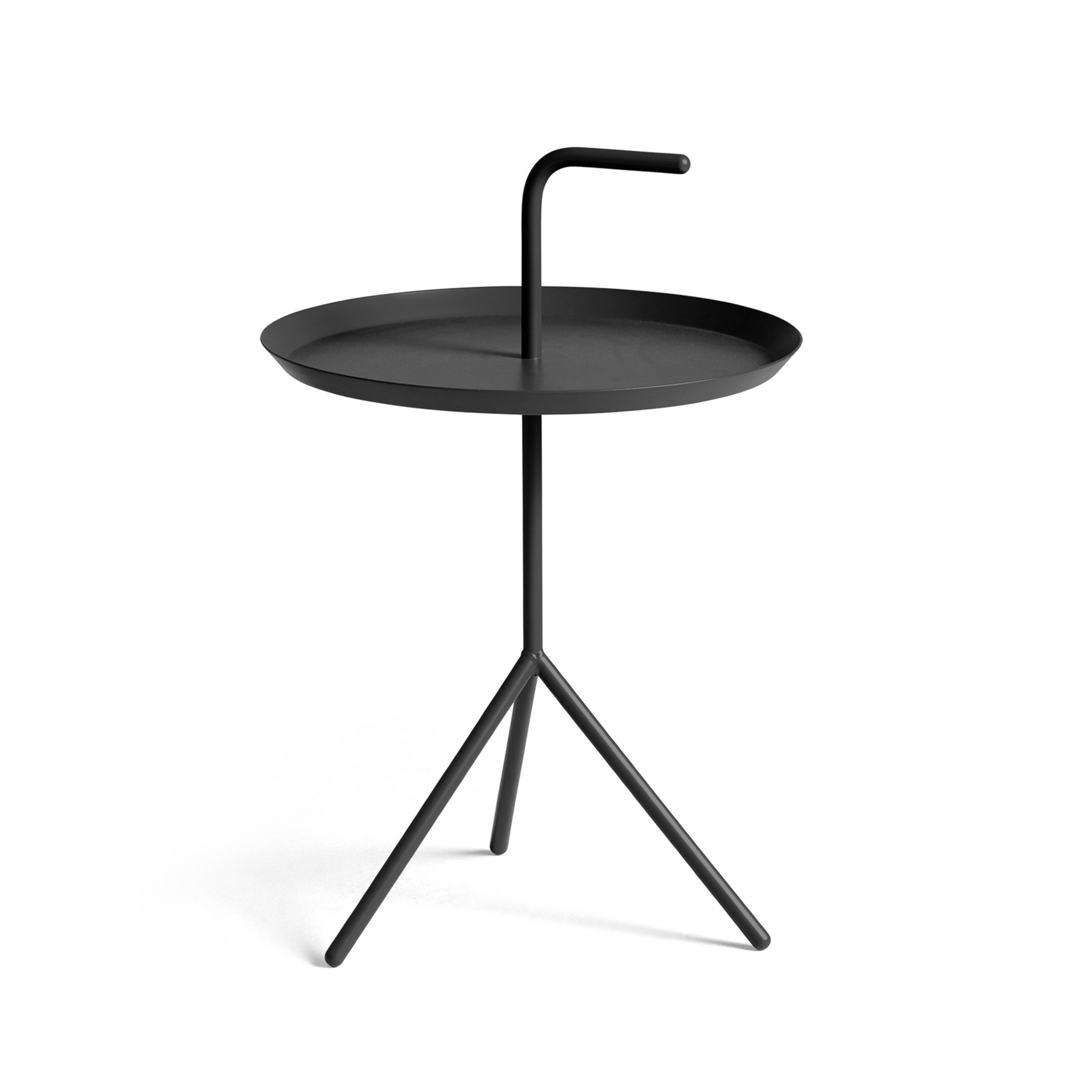 Mesa auxiliar DLM, negra, altura 56 cm, acero - HAY