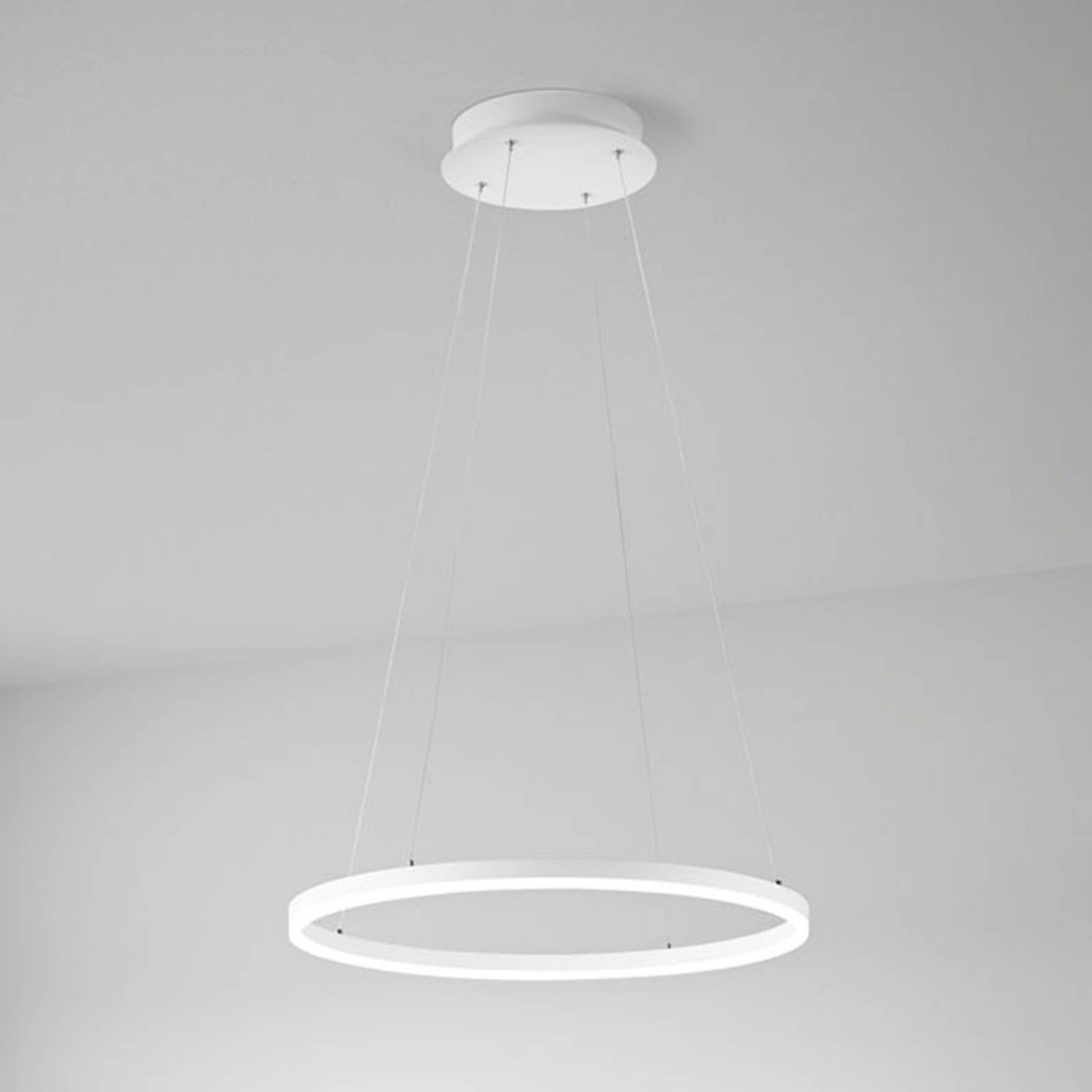 LED-Pendelleuchte Giotto, einflammig, weiß