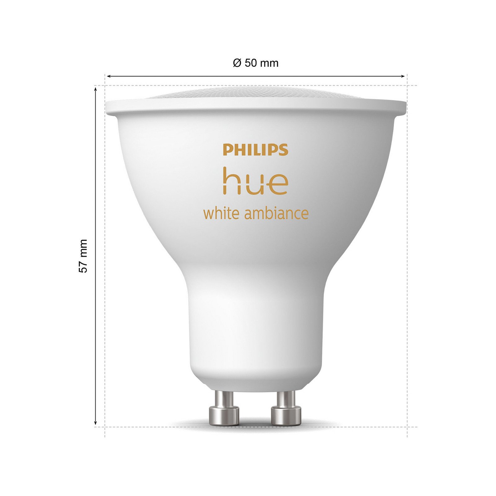 Philips Hue Ambianță albă LED reflector GU10 42 W - Plastic