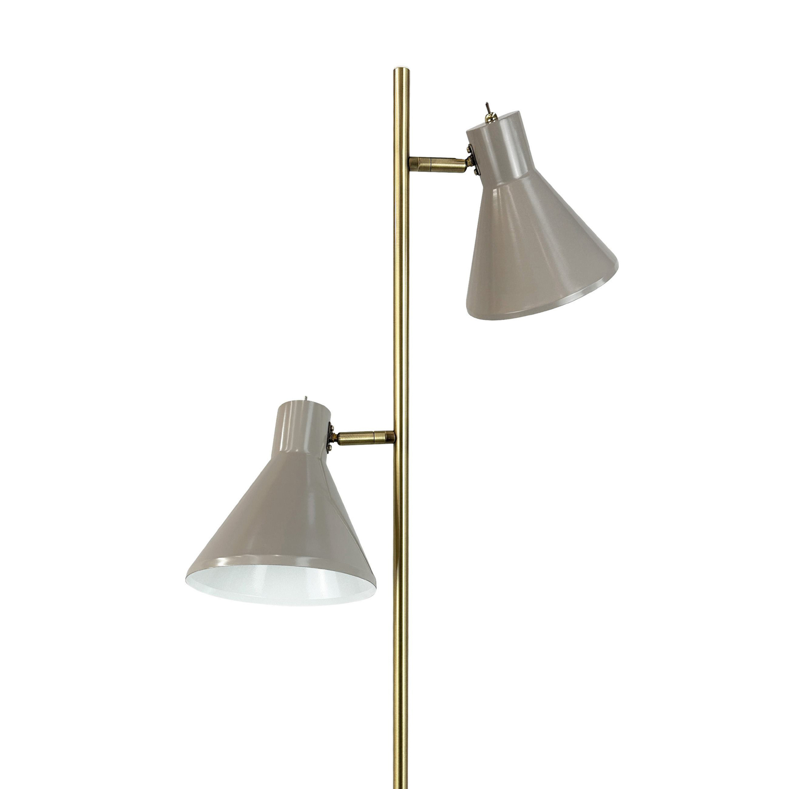 Dyberg Larsen Lampadaire Sleep, marron, hauteur 165 cm, acier