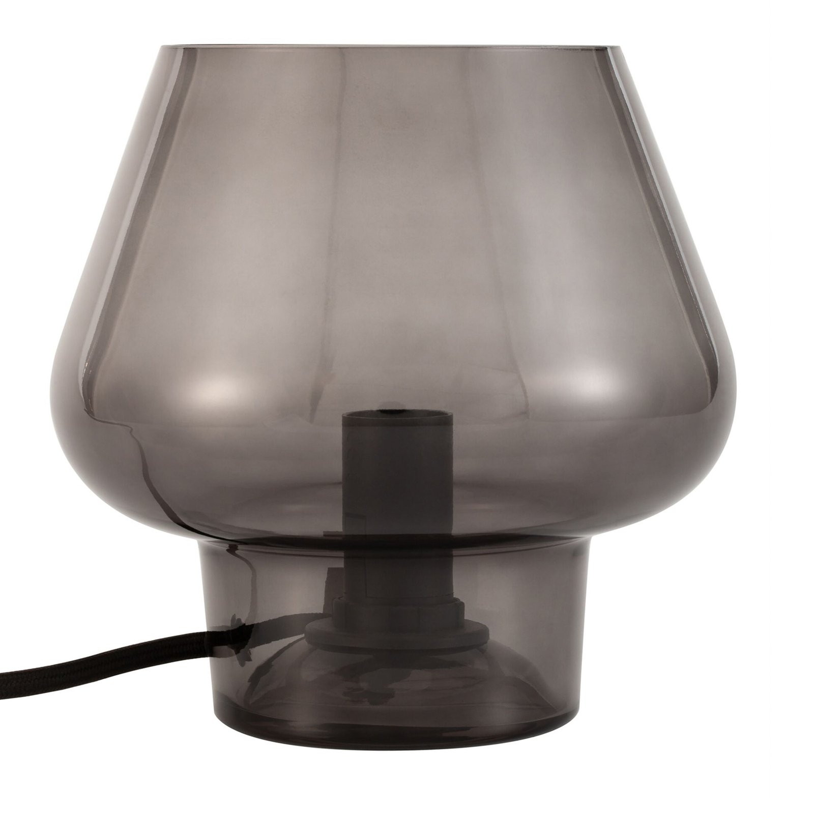 Pauleen Crystal Gleam tafellamp van rookglas