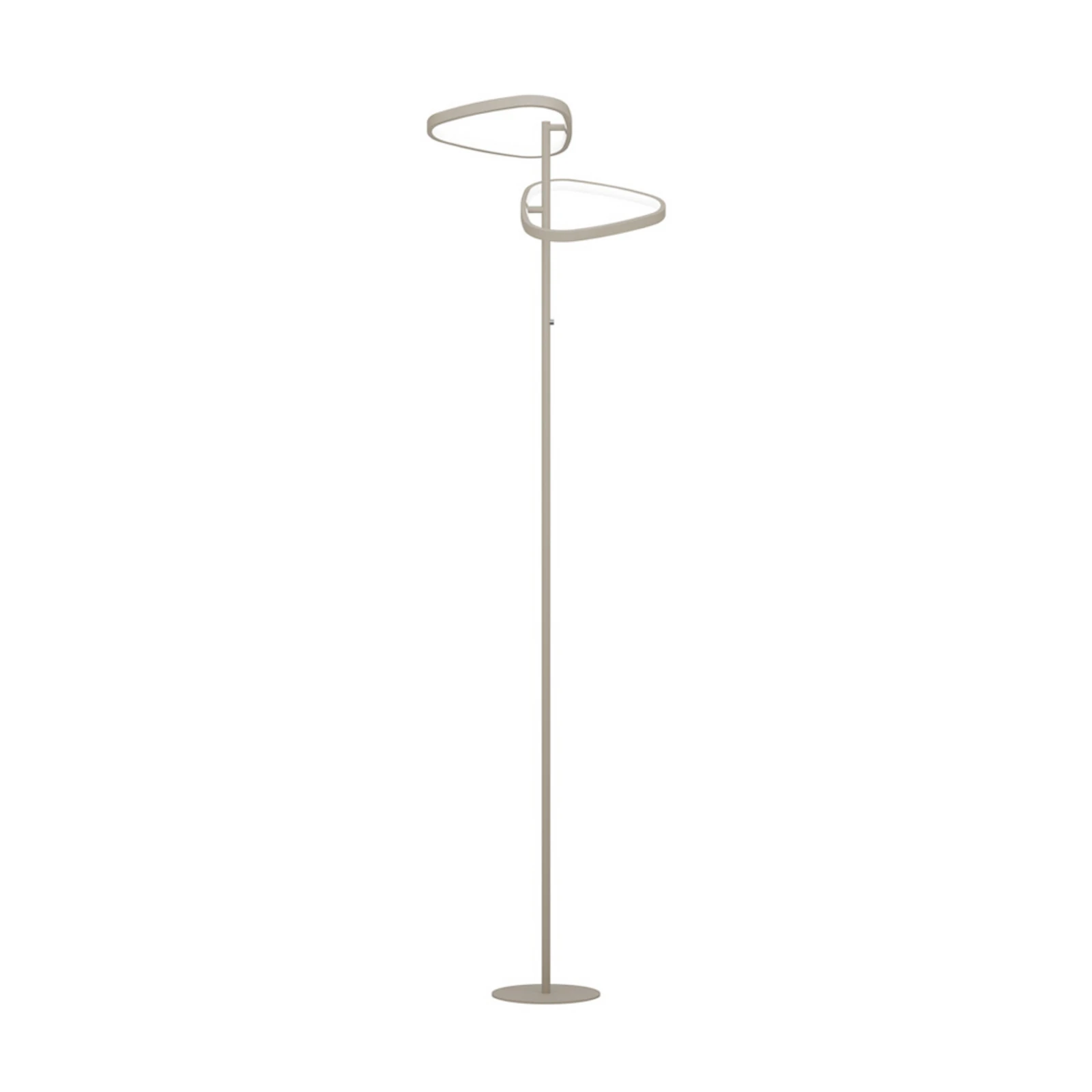 EGLO LEPORANO LED podna lampa, bež, visina 160 cm, 2 sjenila, CCT