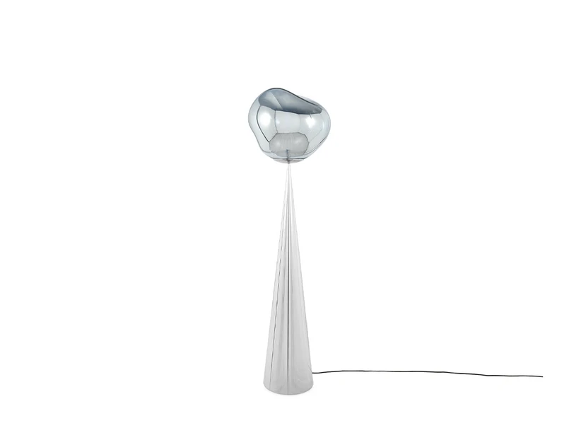 Tom Dixon – Melt Cone Fat Stehleuchte Silver/Silver