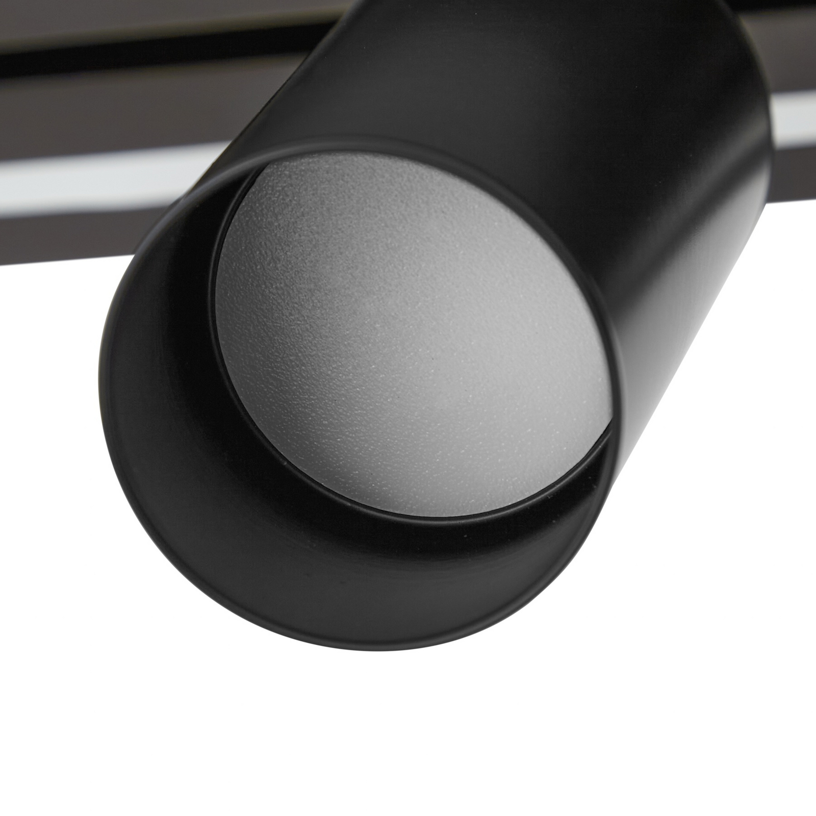 Lucande LED plafondspot Tiron, 5-lamps, 100 cm, eikenhout Lucande LED plafondspot Tiron, 5-lamps, 100 cm, eikenhout