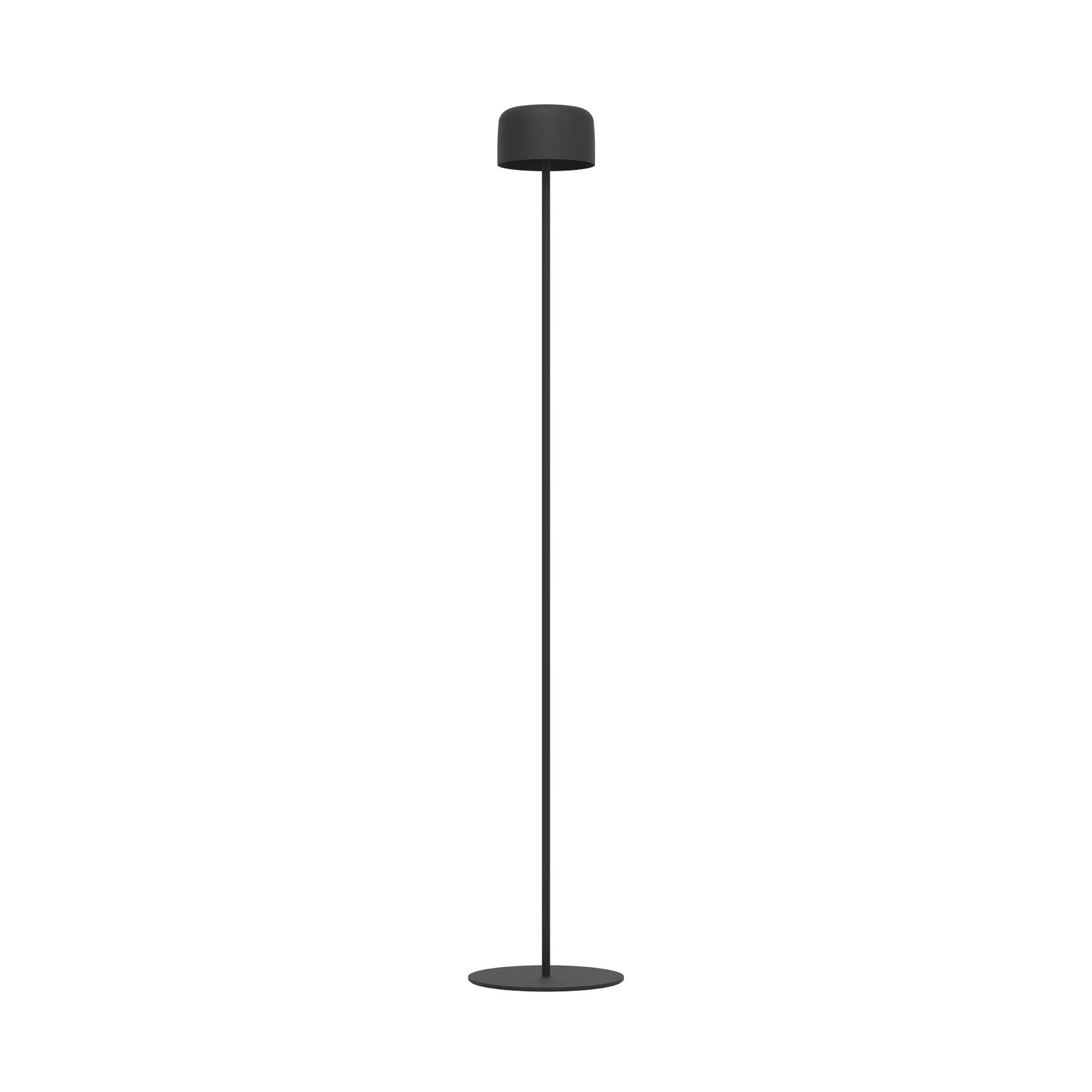 Roccanova-L napelemes LED teraszos lámpa, fekete, magasság 120 cm