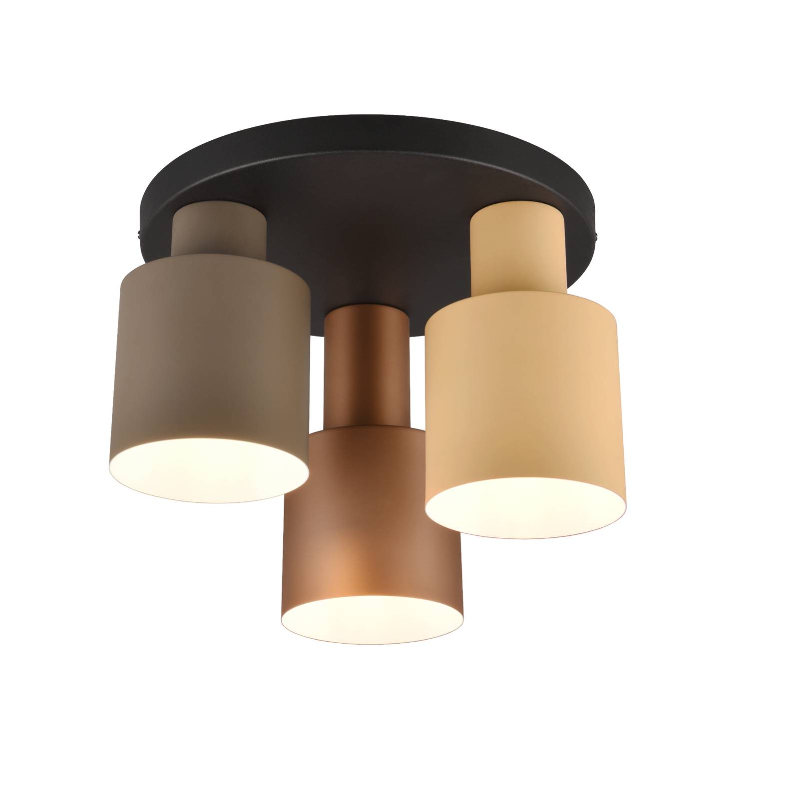 Trio Lighting Stropní světlo Agudo, multicolor, 3 zdroje, rondel