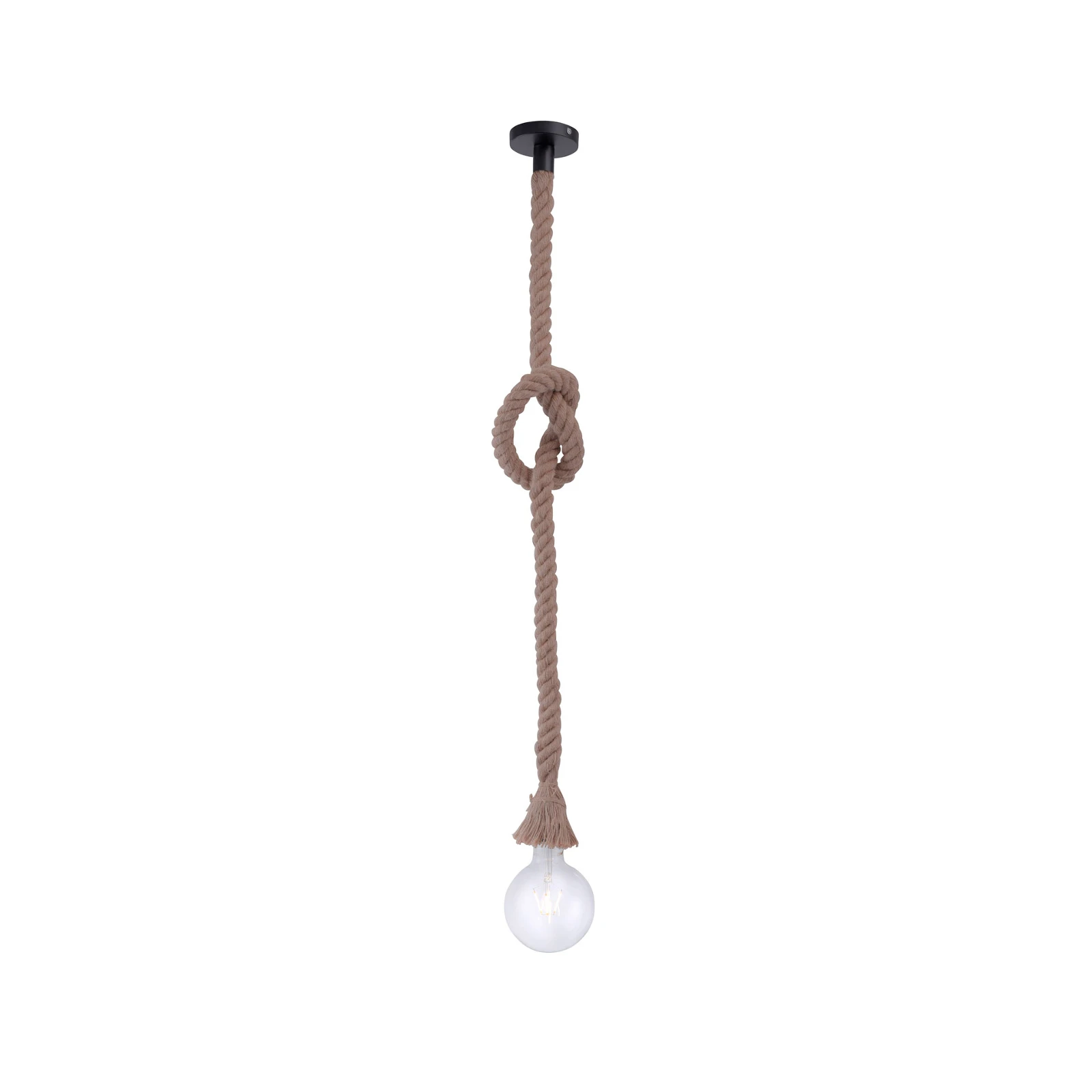 Pendelleuchte Rope mit Seil, einflammig