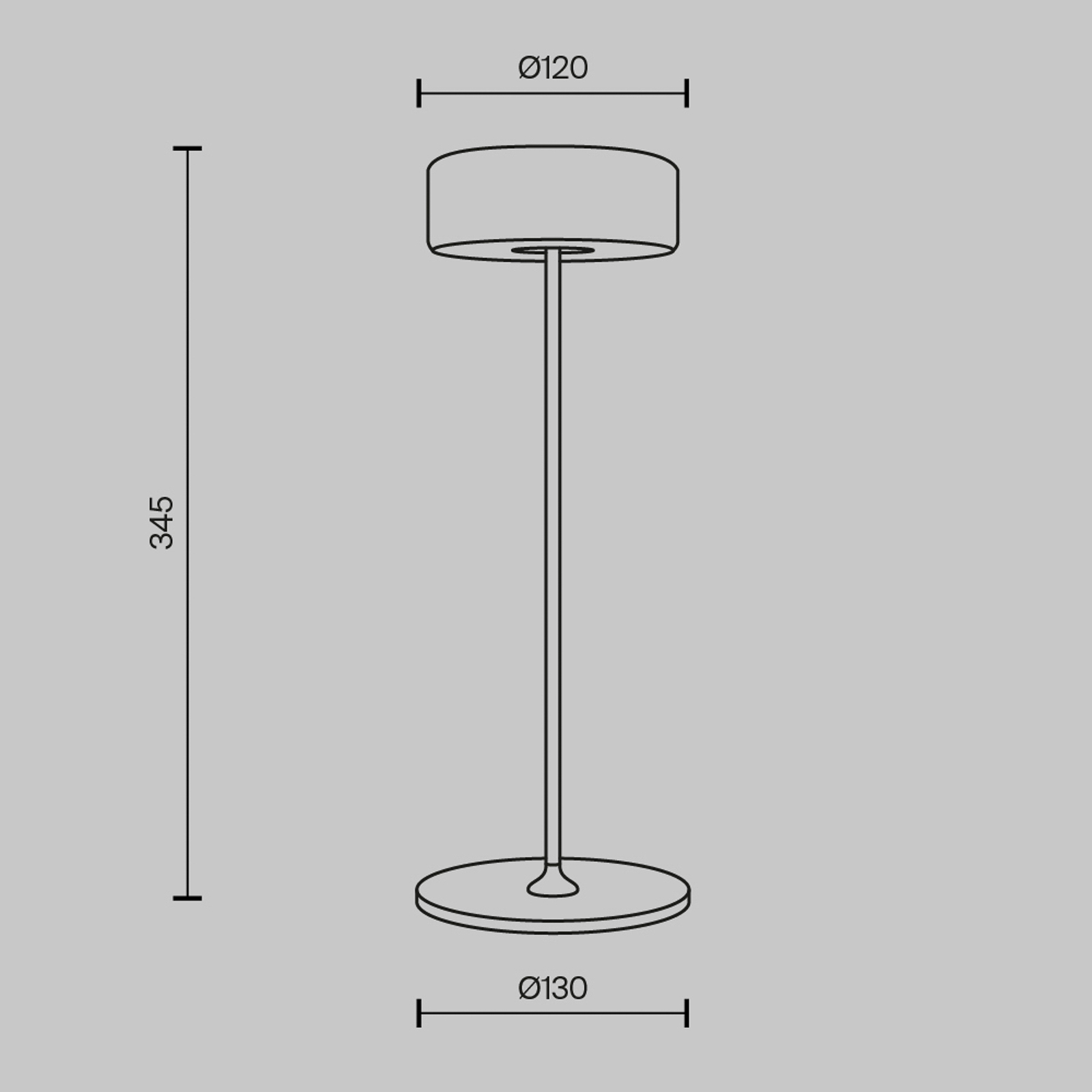 Dobíjecí stolní lampa Maytoni LED AI Collaboration, hliník, černá