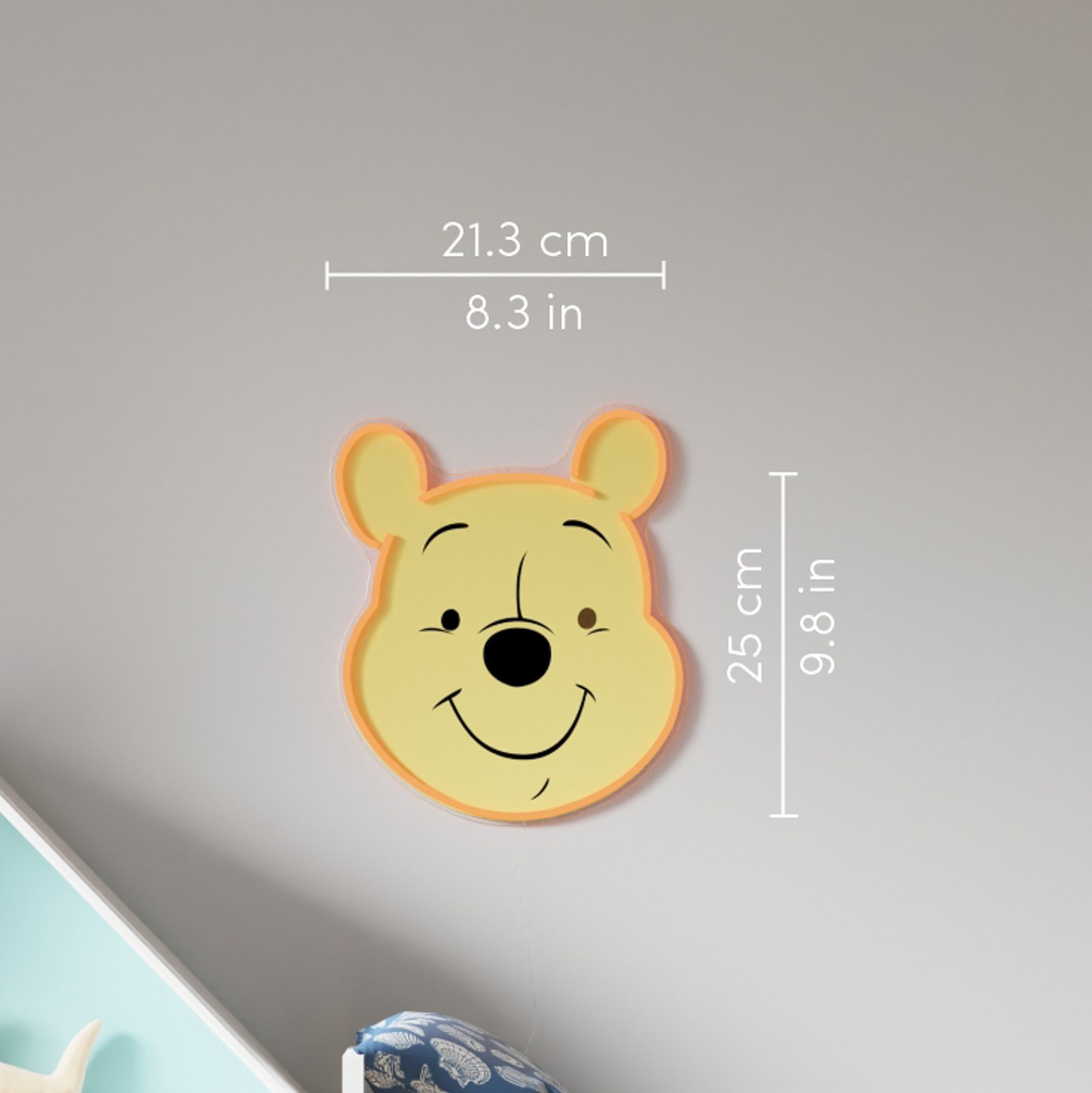 YellowPop Disney Winnie The Pooh Face φωτιστικό τοίχου