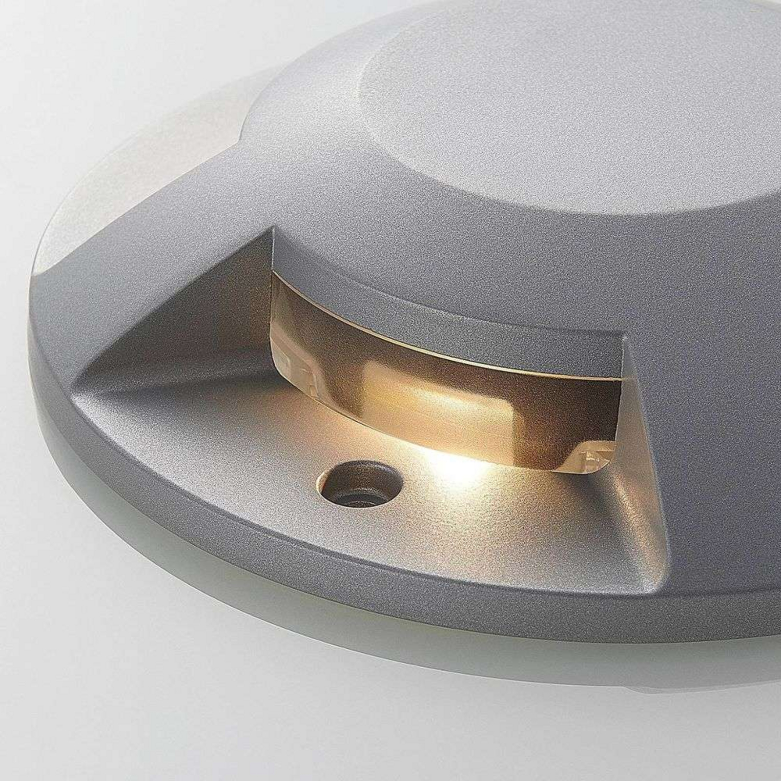 Jeffrey LED 4 Recessed Ground Spot Silver - Lucande