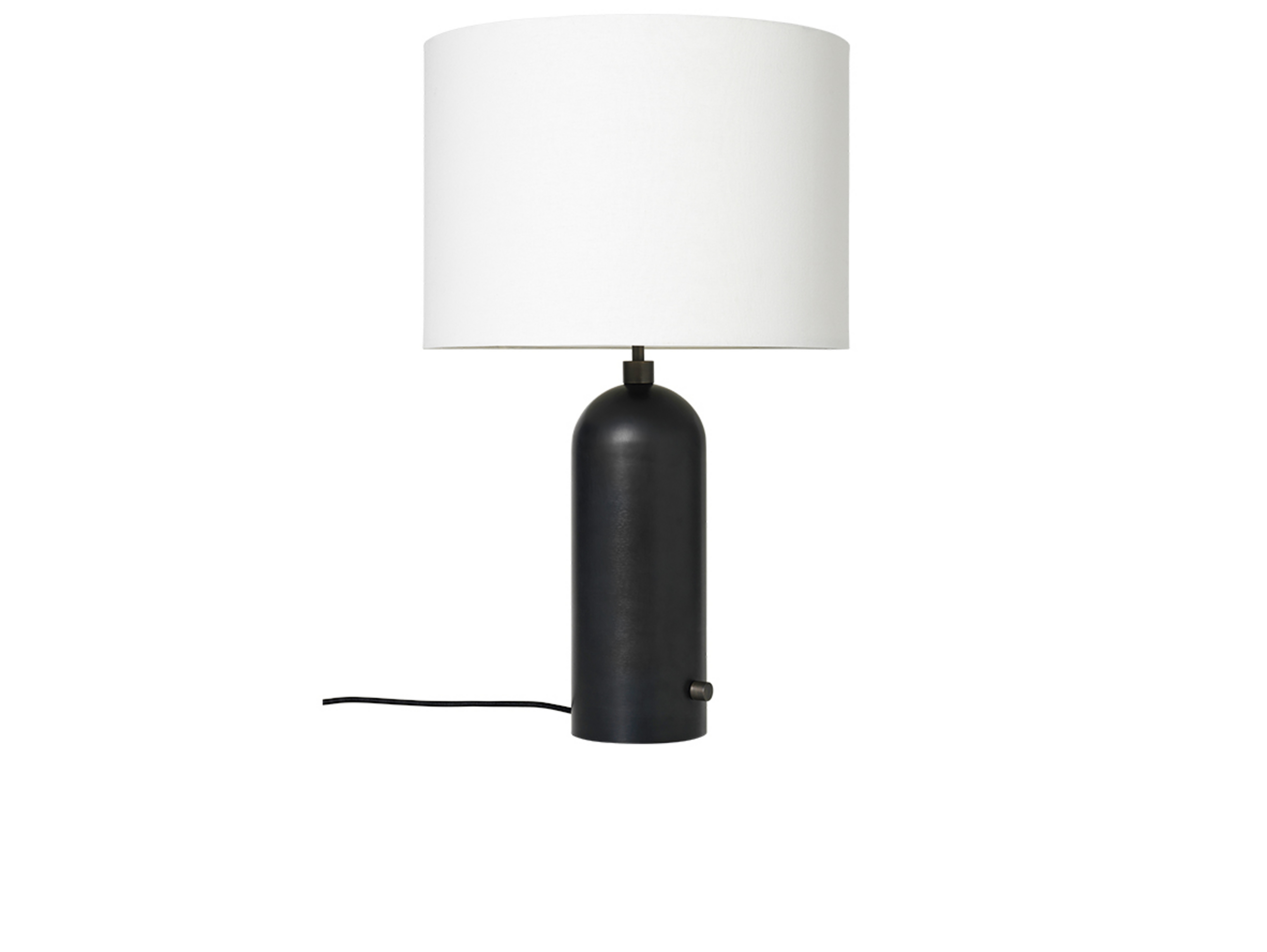 Gravity Table Lamp Large Black Steel/White - GUBI