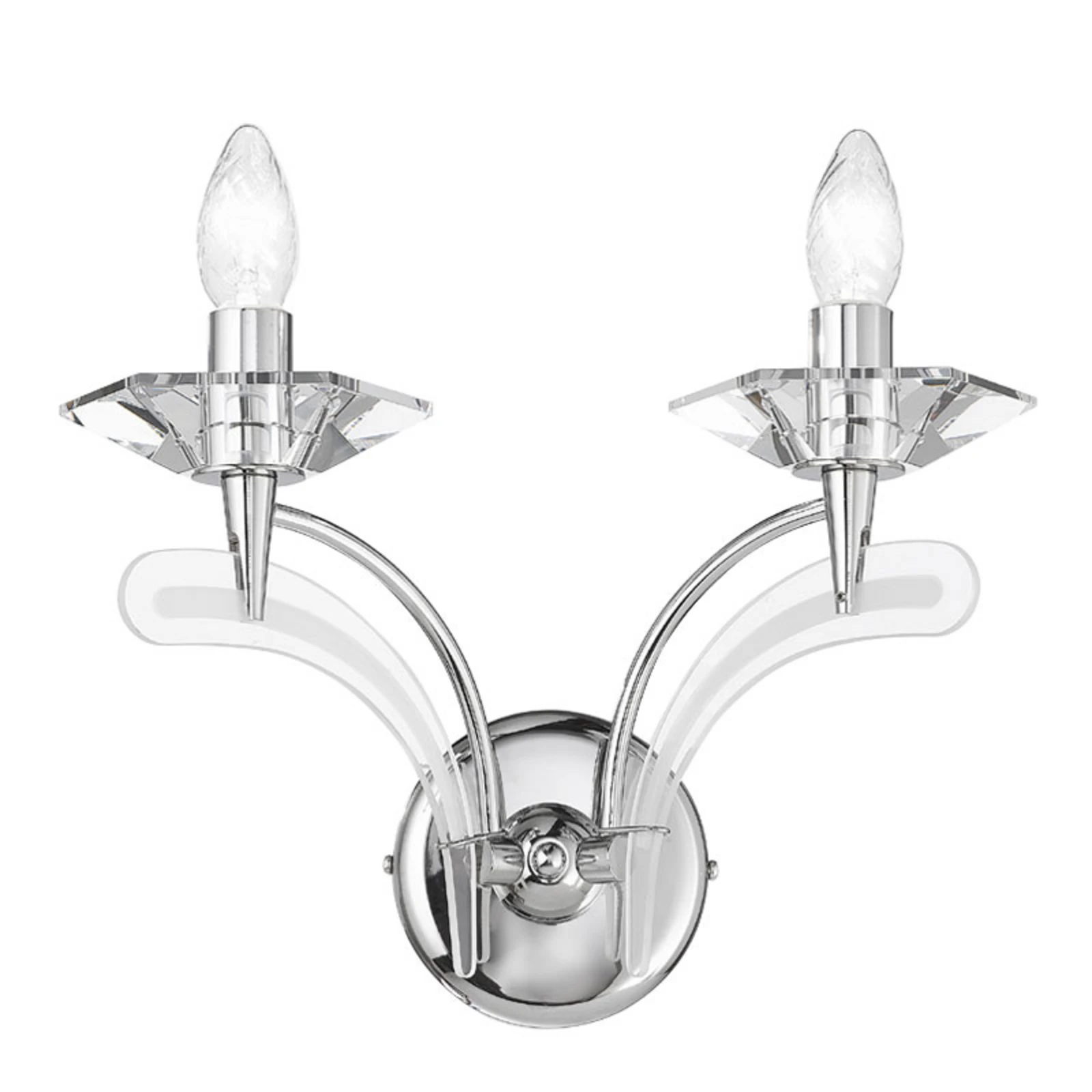 Aplique Icaro 2 luces cromo