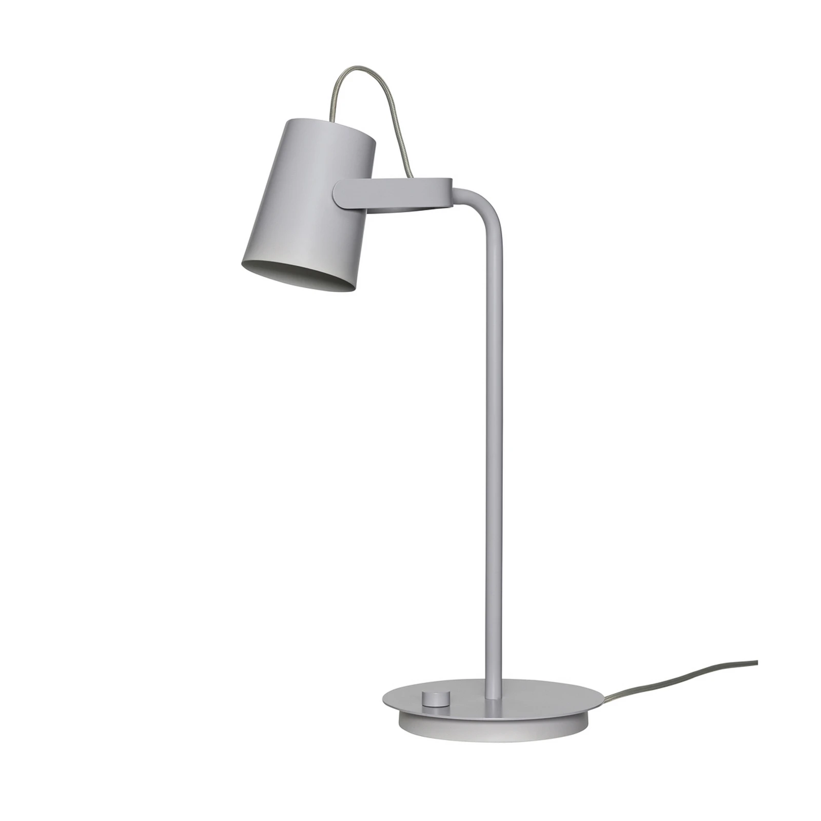 Hübsch Ardent bordslampa, ljusgrå, järn, E14, höjd 54 cm