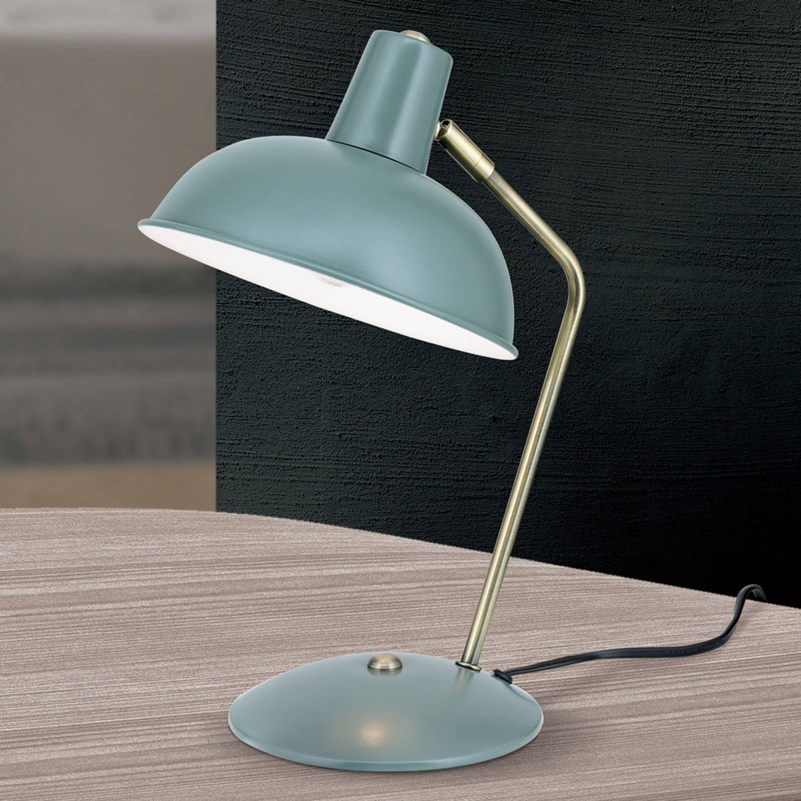 Orion I vintagestil – bordlampe Fedra grønn