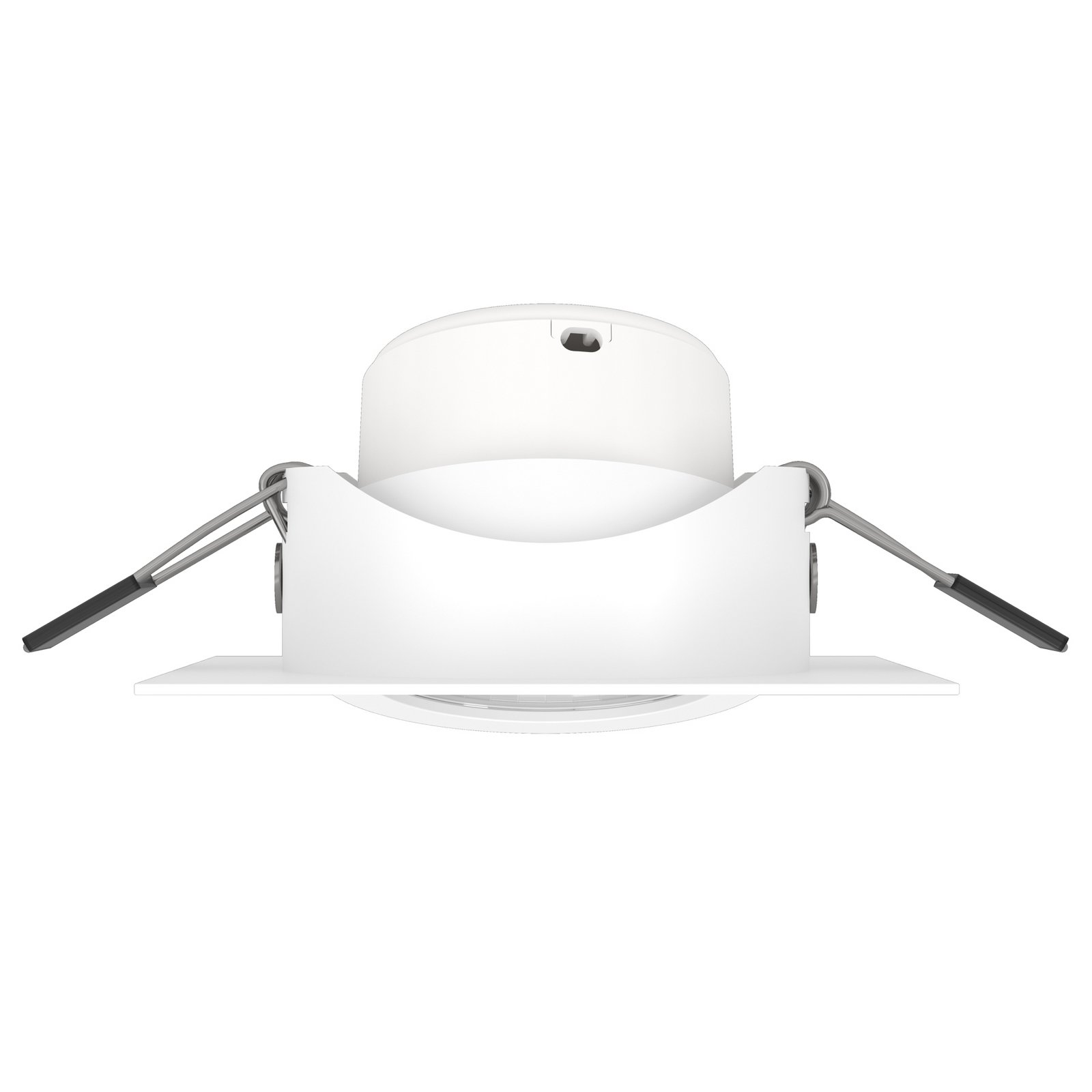 Einbauspot Saliceto eckig drehbar 2.700K weiß