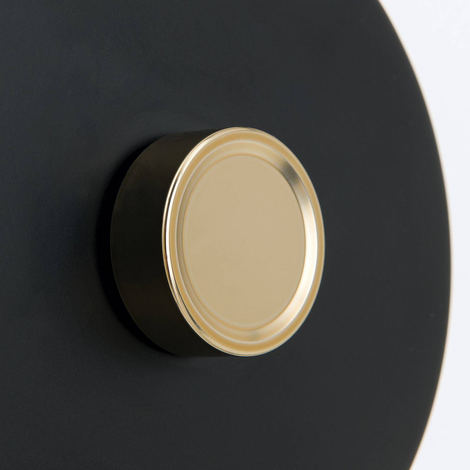 Kinkiet Dotty, kolor mosiężny, elastyczne ramię, ściemniacz, GU10