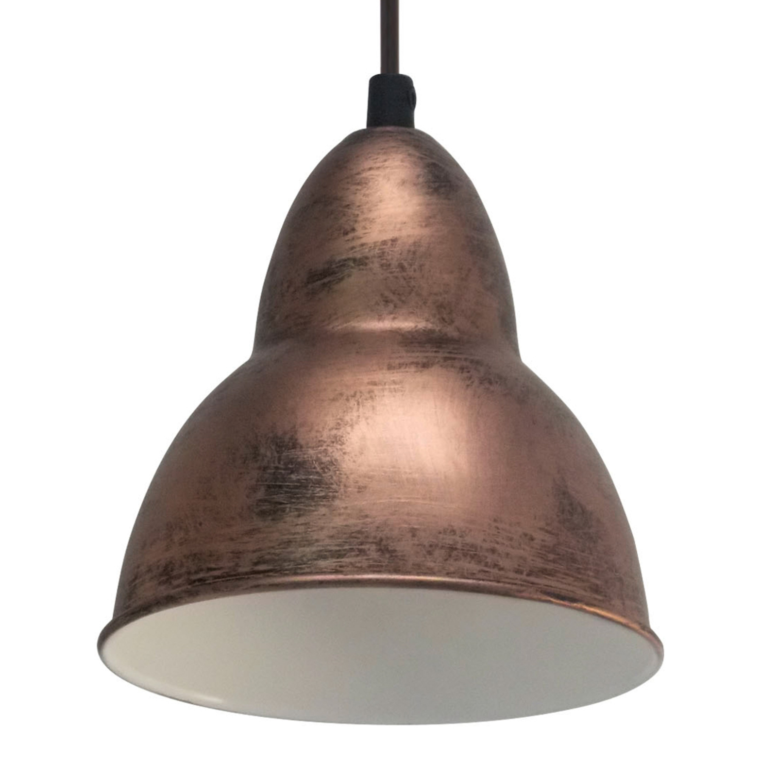 Lámpara colgante de estilo vintage Bojan cobre