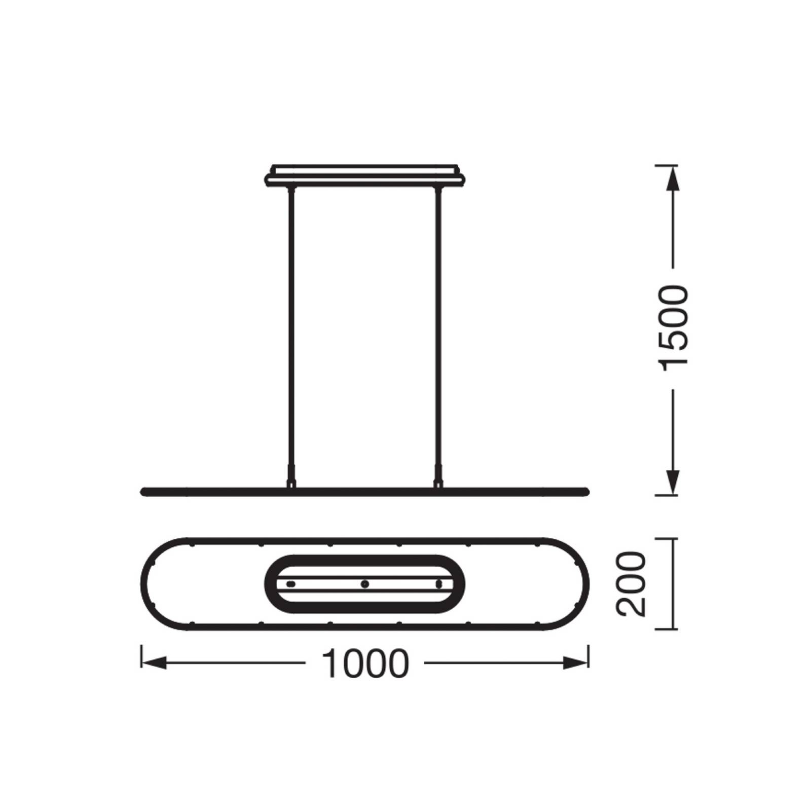 OSRAM LED-Pendellampe Office line Panel Ellipse weiß 940 DIM günstig online kaufen