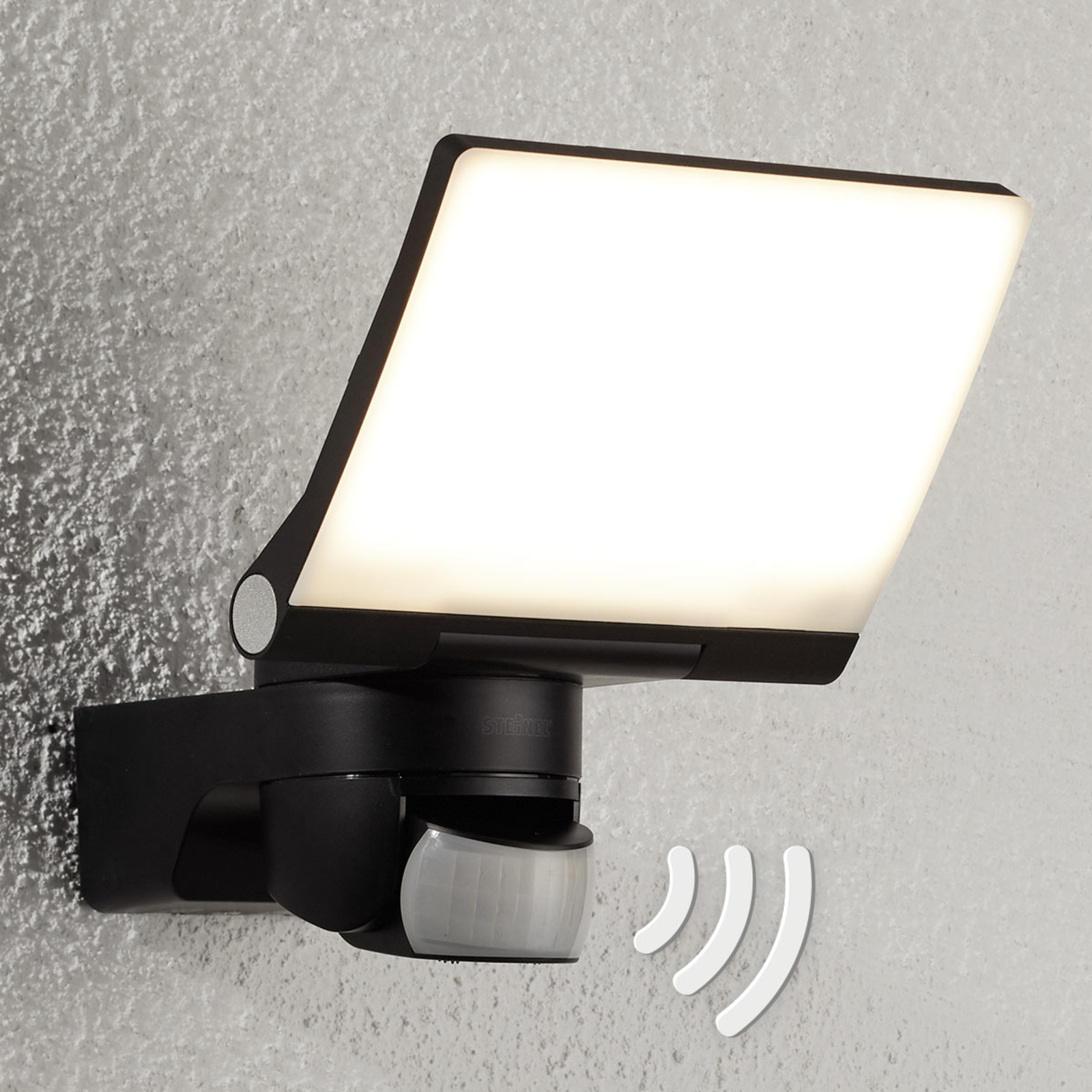 Steinel STEINEL XLED Home 2 XL LED sensor spot black, plastic, 20 W, energy efficiency: A+, W: 18 cm, H: 21.2 cm