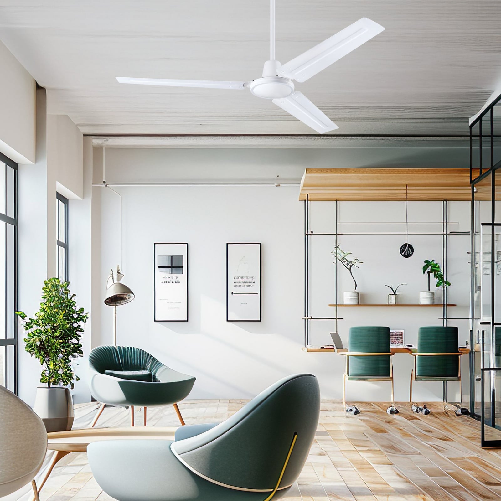 Westinghouse stropni ventilator 7316740, bijeli, DC, Ø 142 cm