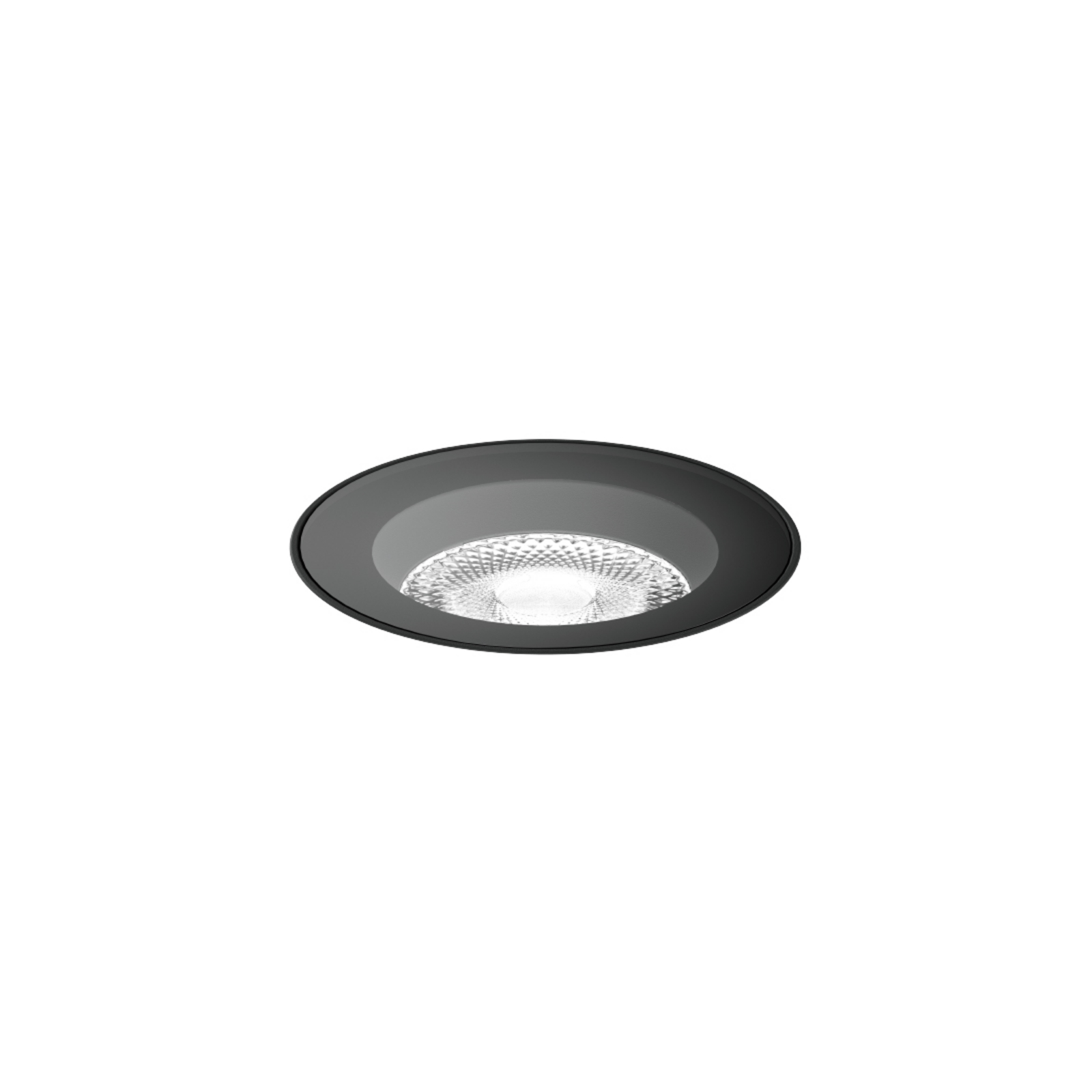 WEVER & DUCRÉ Εντοιχισμένο φωτιστικό δαπέδου LED Blink trimless 2.0, μαύρο