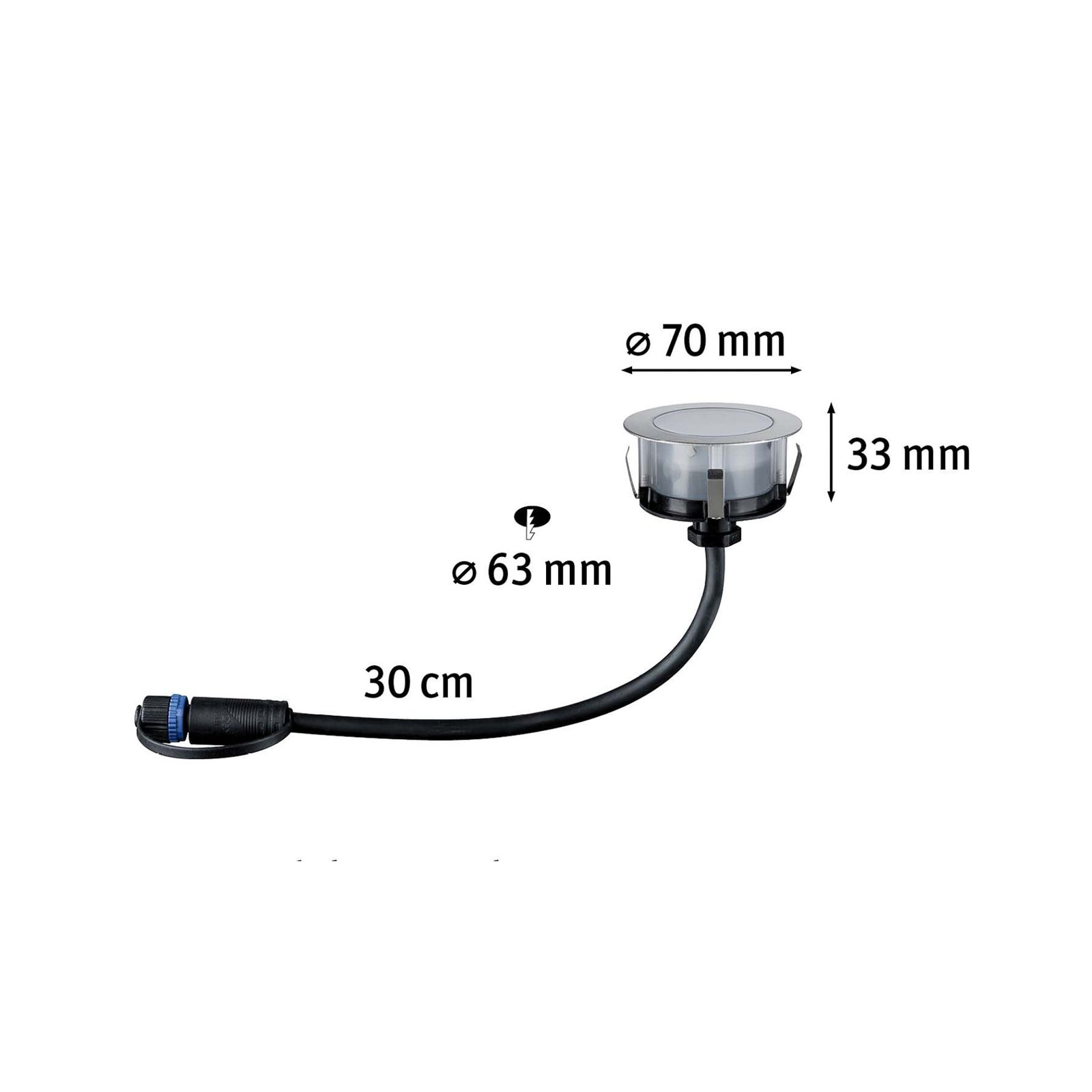 Paulmann Plug & Shine LED inbouwspot vloer RGBW ZigBee