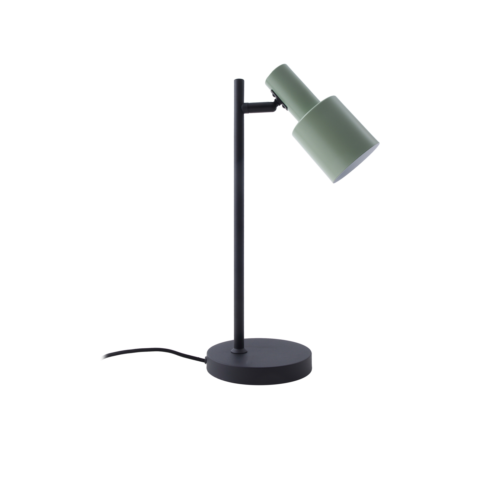 Lámpara de mesa Lindby Ovelia, verde/negro
