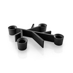 Bougeoir TWIG, noir, 23 x 18 cm, à 4 lampes - Eva Solo