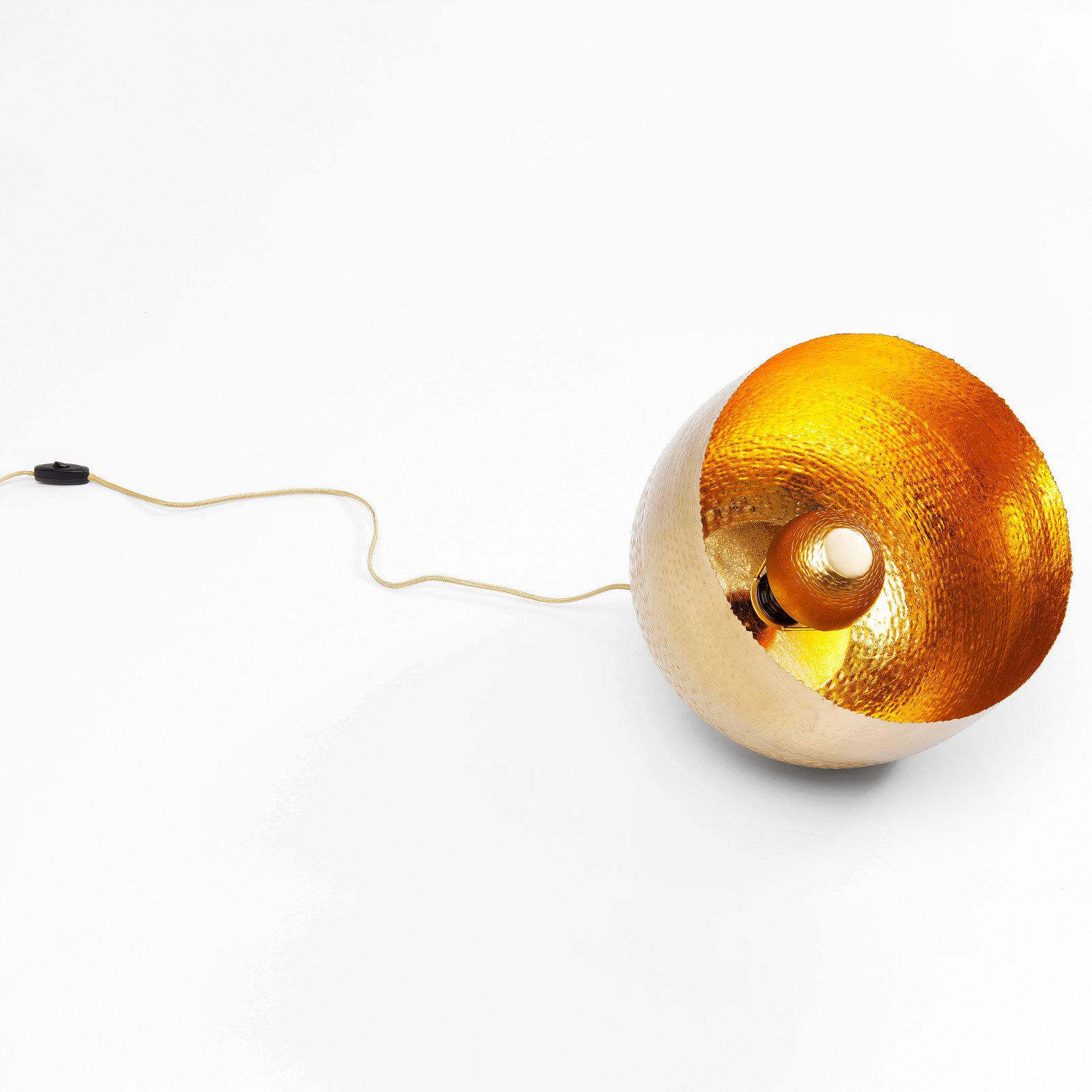 KARE Apollon lampada da tavolo oro satinato Ø 35cm