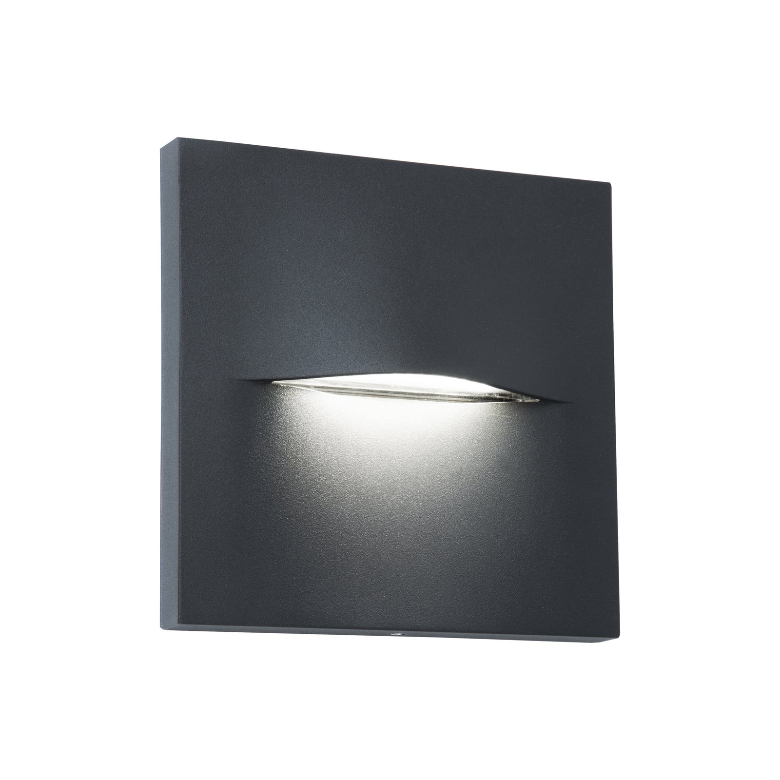 LED-ulkoseinävalaisin Vita, tummanharmaa, 14 x 14 cm