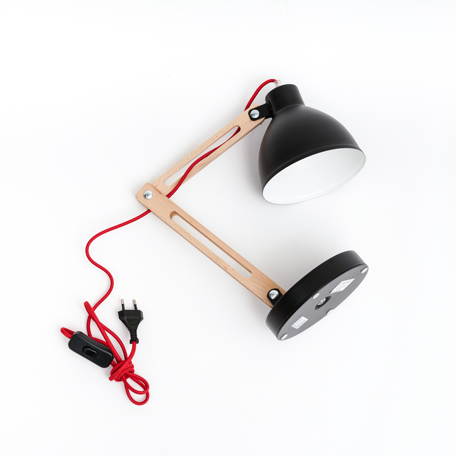 Skansen table lamp, adjustable, black