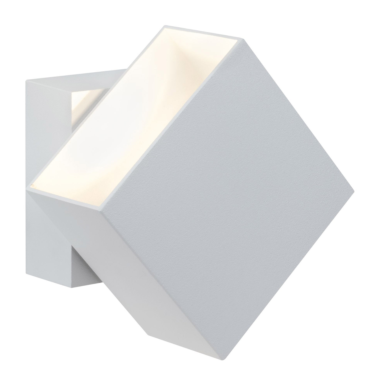 Paulmann Cybo LED-Außenwandleuchte, 2.700 K, 10x10 cm, weiß