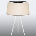 Kundalini Tripod - stolna lampa krem/bijeli okvir