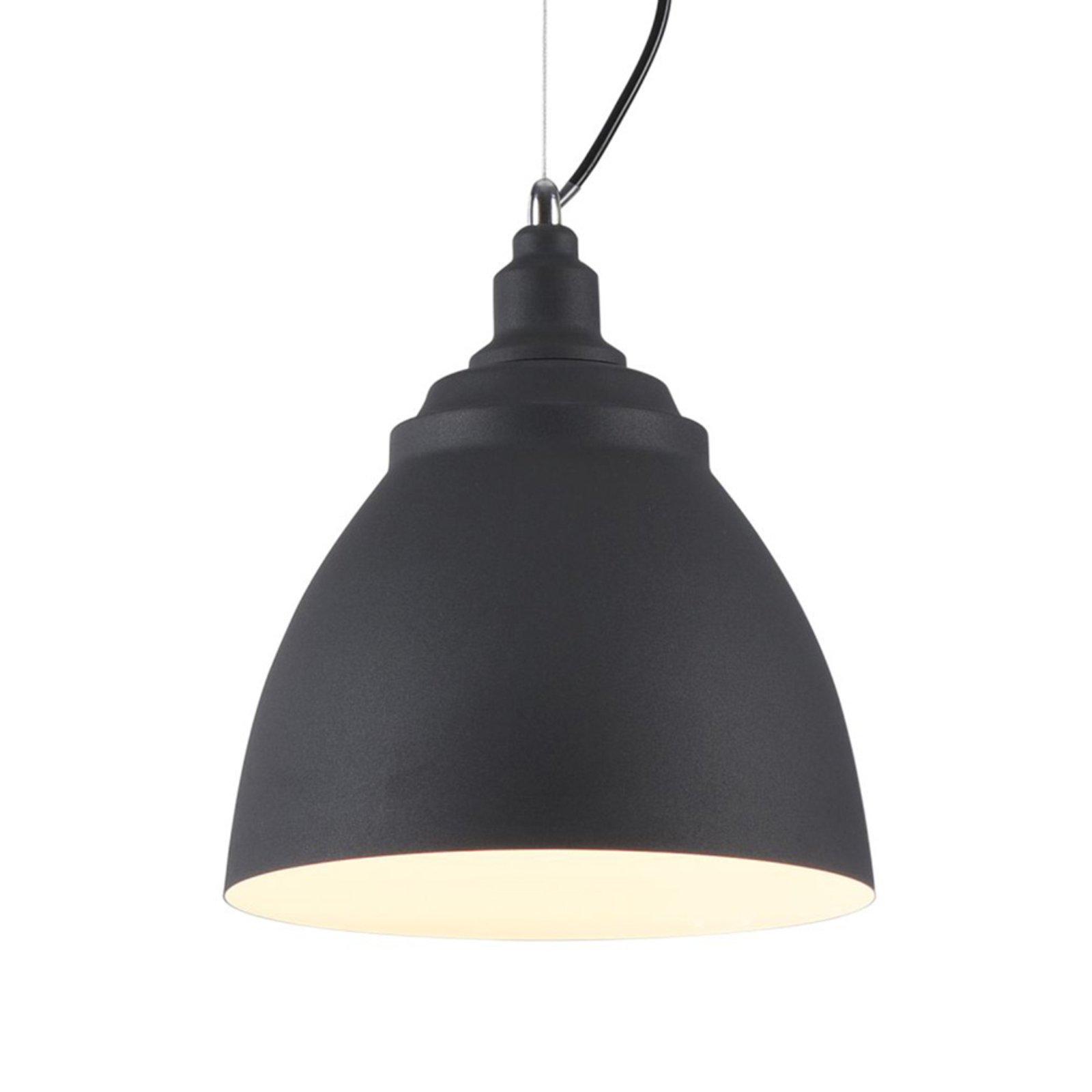 Maytoni Bellevue pendant light, black, for Living / Dining Room, metal, E27, 60 W, energy efficiency: A++, H: 26 cm
