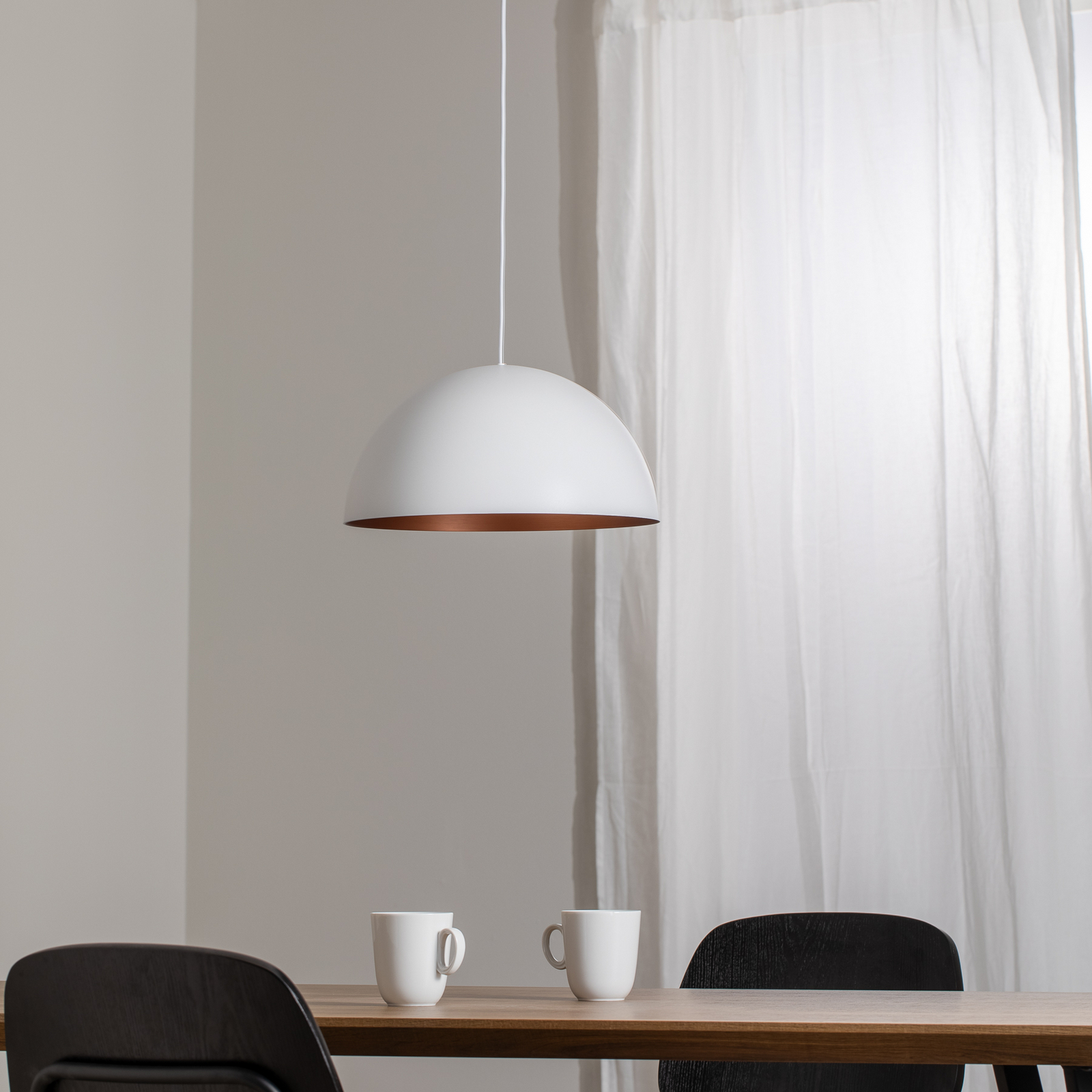 Hanglamp Studio Line 50996, wit/koper, Ø 35 cm