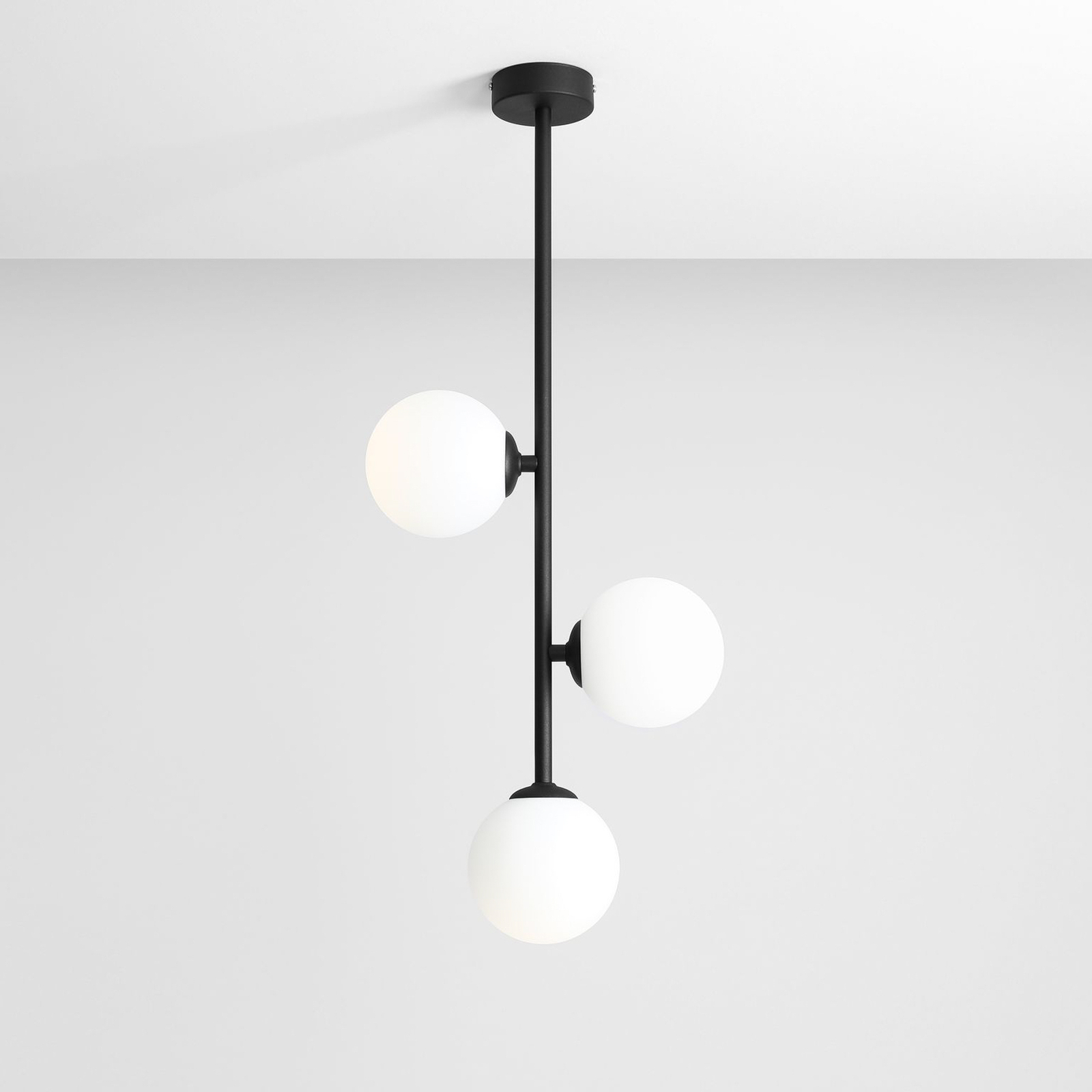 Taklampe 1094PL_E1, 3 lyskilder, svart