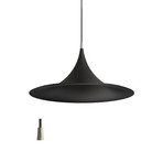 Hängeleuchte Morgana, schwarz/nickel, Metall, Ø 48 cm, E27