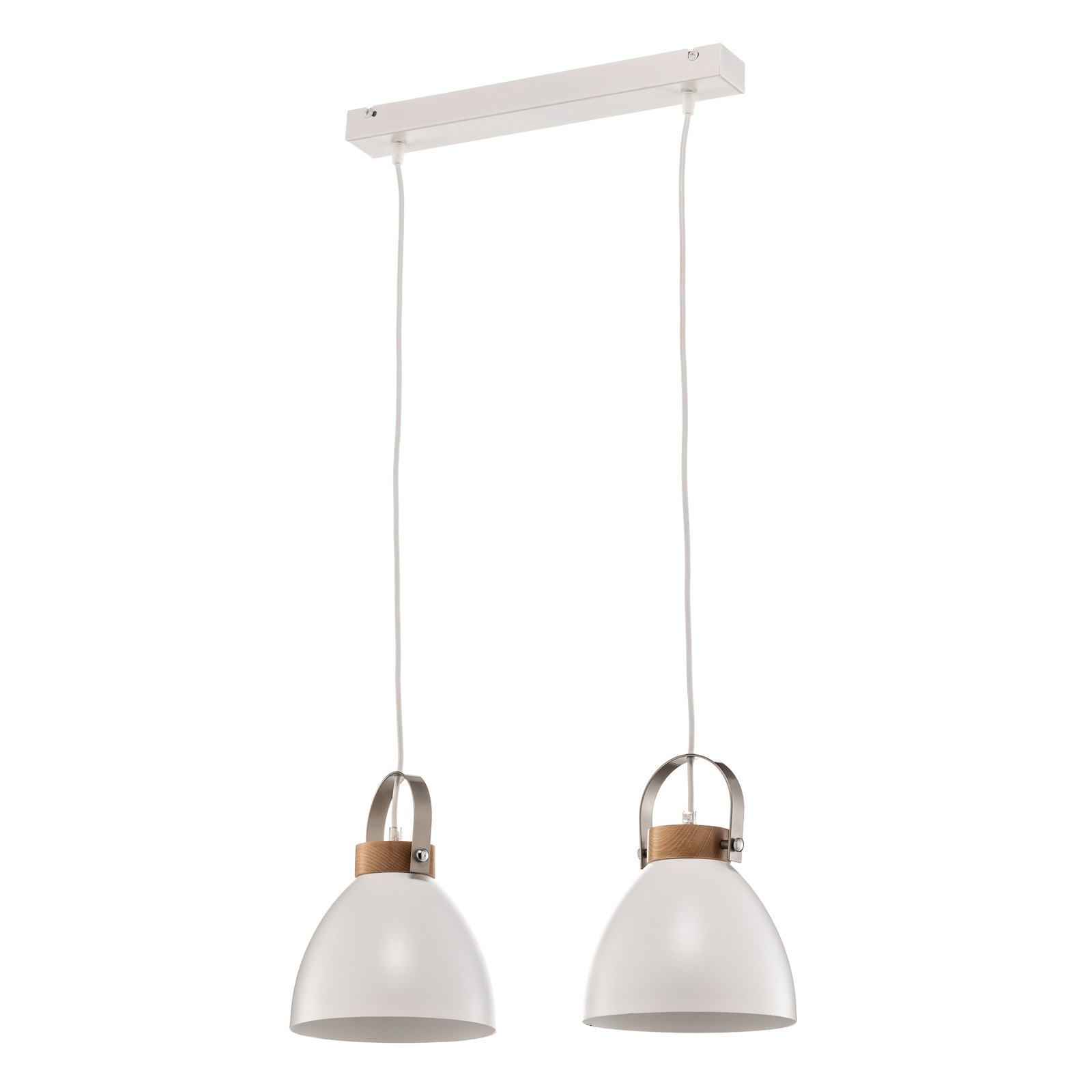 Hanglamp Bergen, 2-lamps, wit