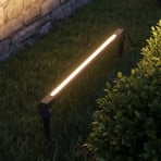 Lindby LED-Außenleuchte Zavio, Länge 50 cm, anthrazit, IP65