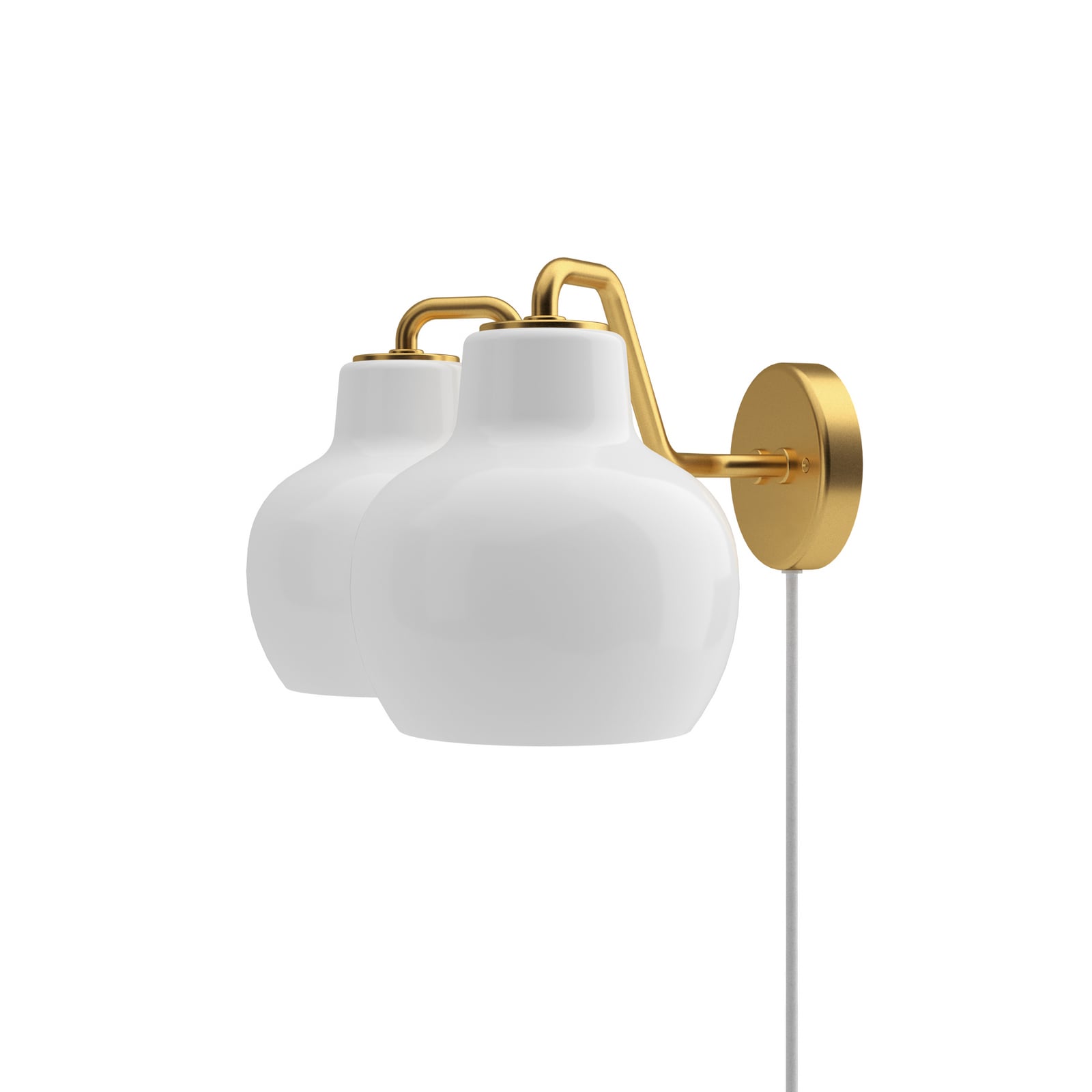 Aplique de pared VL Ring Crown de Louis Poulsen, con 2 luces, con cable con