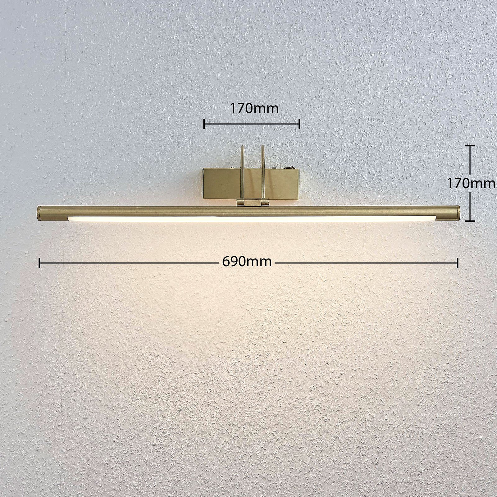 Mailine LED Wandlamp Brass - Lindby