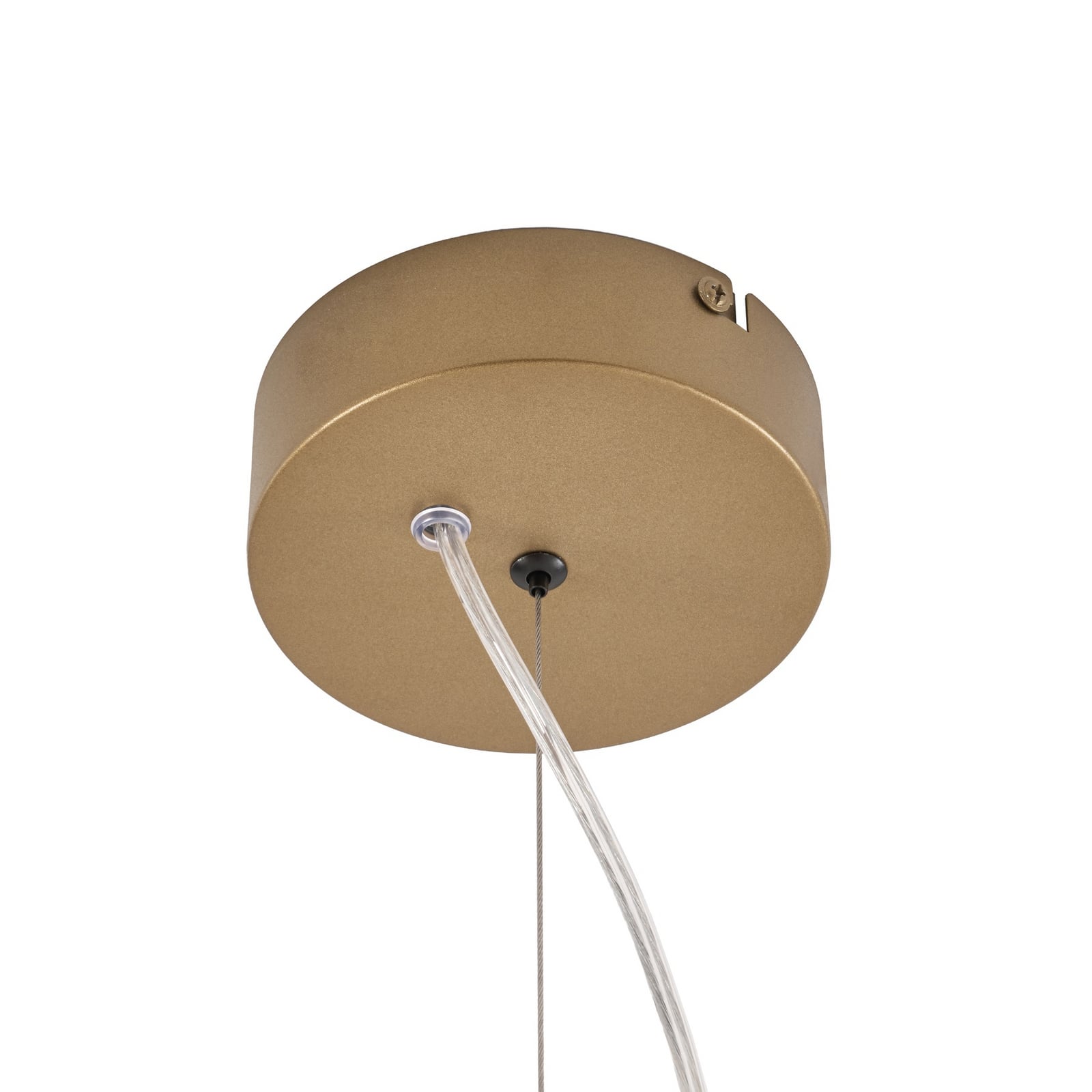 Lucande LED-riippuvalaisin Ariadne, halkaisija 57 cm, mattakulta, 20 lamellia