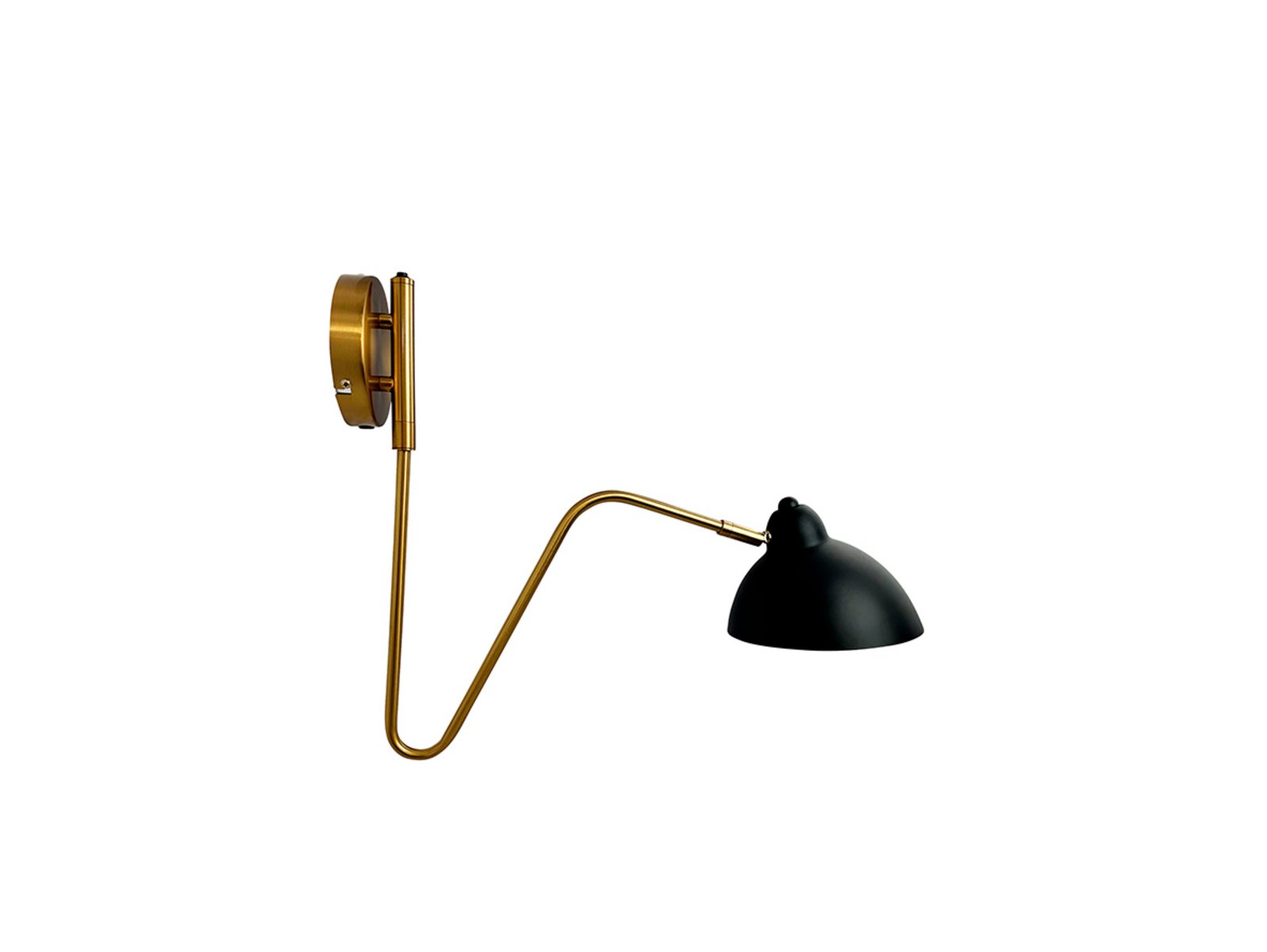 Futura Aplique de Pared Black/Brass - DybergLarsen